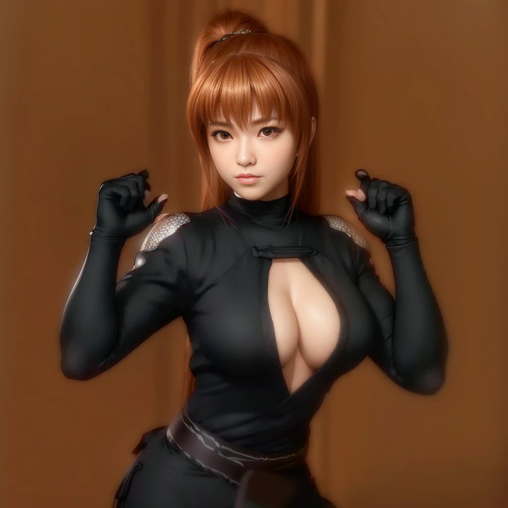 "KASUMI" (best quality,ultra-detalhado,Realistic:1.37), retrato, Detailed eyes and facial features, olhos castanhos, textura de pele delicada e suave, Corpo Perfeito, textura ultra realista, expression would be