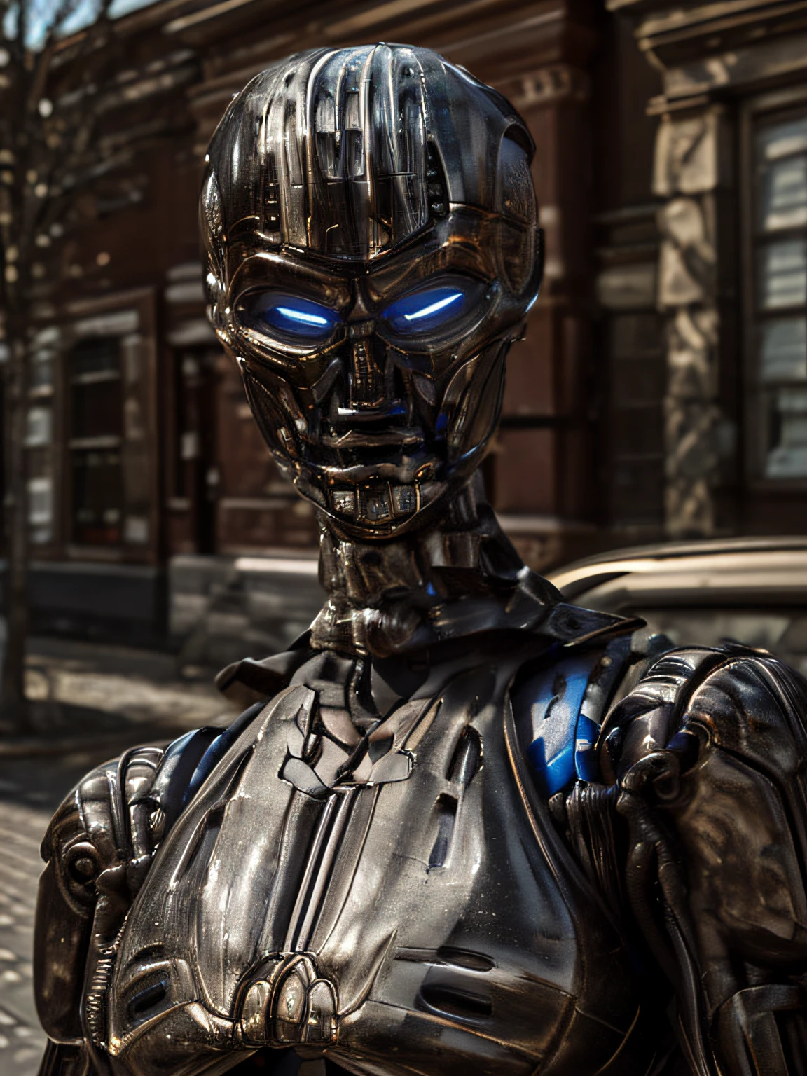 realistic, TX in russia, russian street, noon, clear lighting, (TX Endoskeleton:1.1), detailed TX endoskeleton, ultrarealistic TXendo, (deep focus), (sharp details), (very high quality), (ultra HD), (8K:1.0)