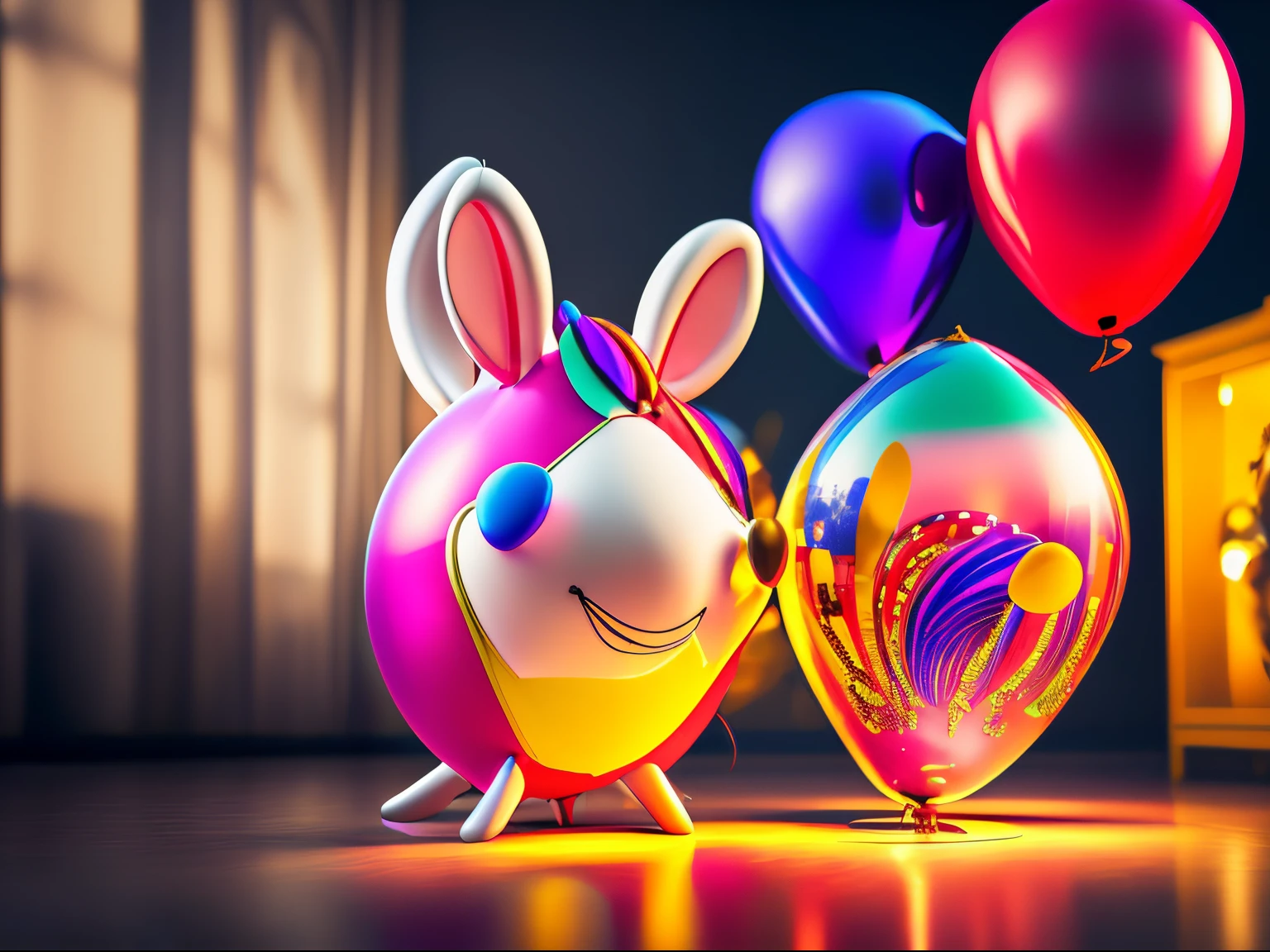 (best quality,4k,8k,highres,masterpiece:1.2),ultra-detailed,realistic,photorealistic:1.37,studio lighting,extreme detail description,professional,vivid colors,bokeh,balloon animals,artwork