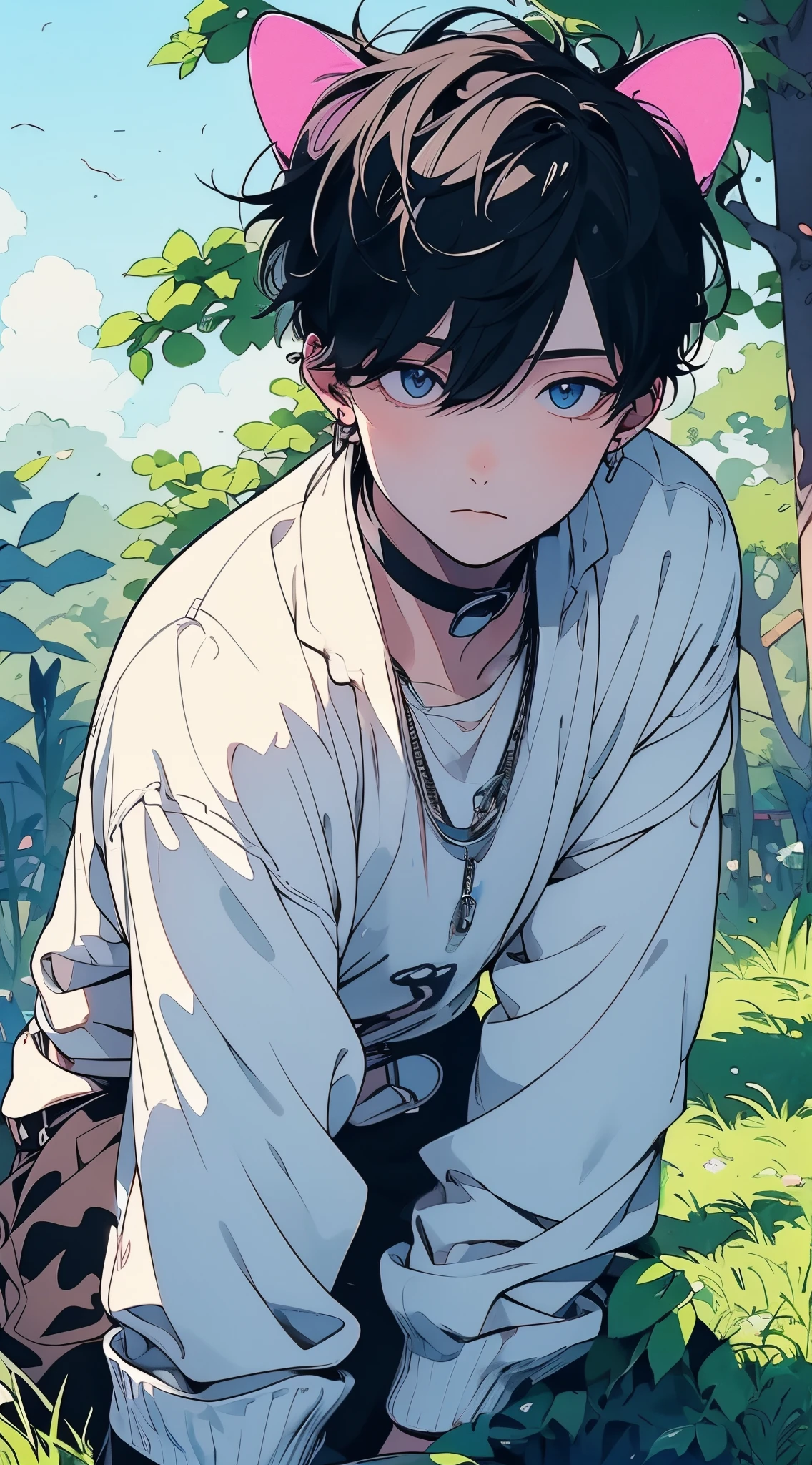beautiful young male, clean hands,