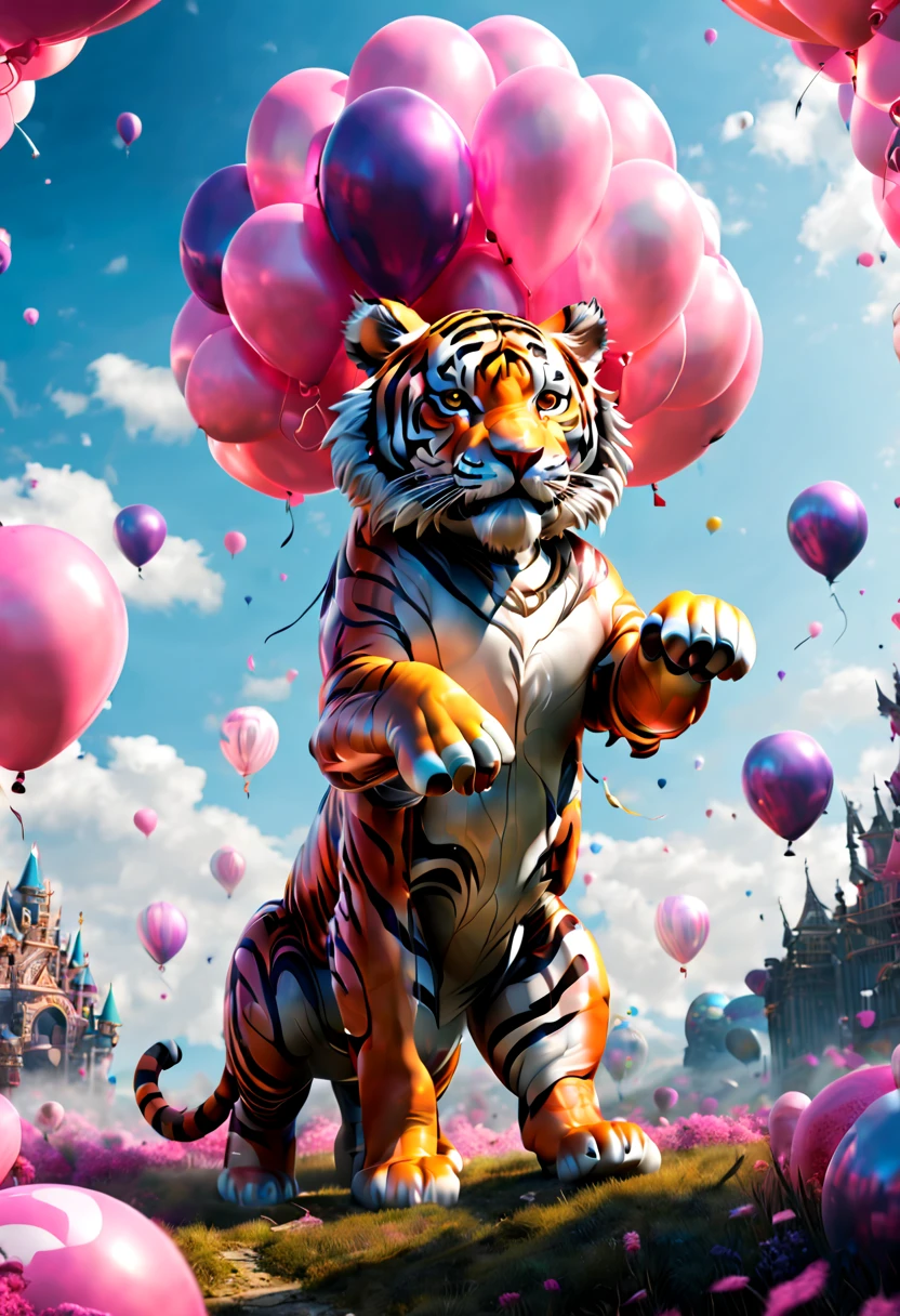 (red theme, dark art), (balloon sculpture, exaggerate fatness Rabbit:1.4), (Round body, body made of balloon, balloon shape body), red moon, forest, inconceivable Bloated, surrealistic, fantasy art, dark fantasy, concept art, ultra-wide-angle, octane render, enhance, intricate, (best quality, masterpiece, Representative work, official art, Professional, unity 8k wallpaper:1.3)