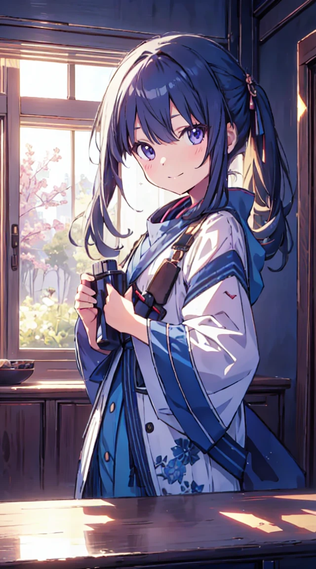 masutepiece, Best Quality,Illustration, Wallpaper, ultra -detail, 1little girl、♡、Futomo、Poses in motion、soft smiling