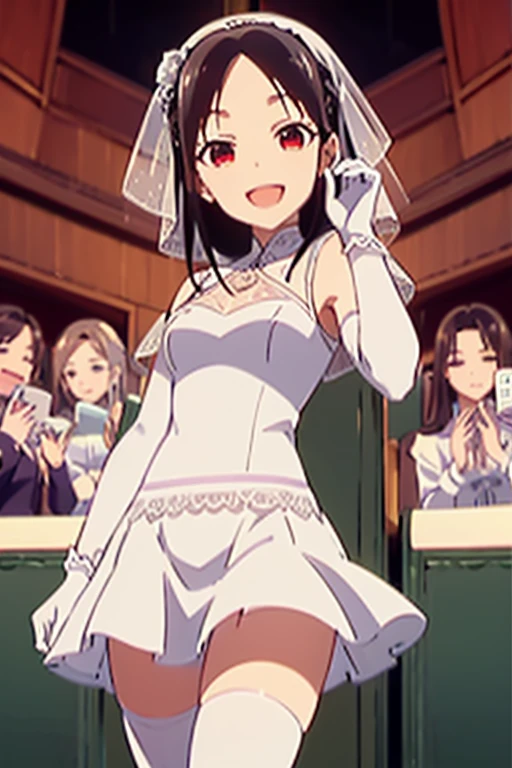 (in hotel, masterpiece, best quality:1.2), maid, 1girl, holding baby, hold , waving hair, ((elbow gloves)), modify body, bind_all, machine, ｓｐｒｅａｄ legs, ｂｄｓｍ