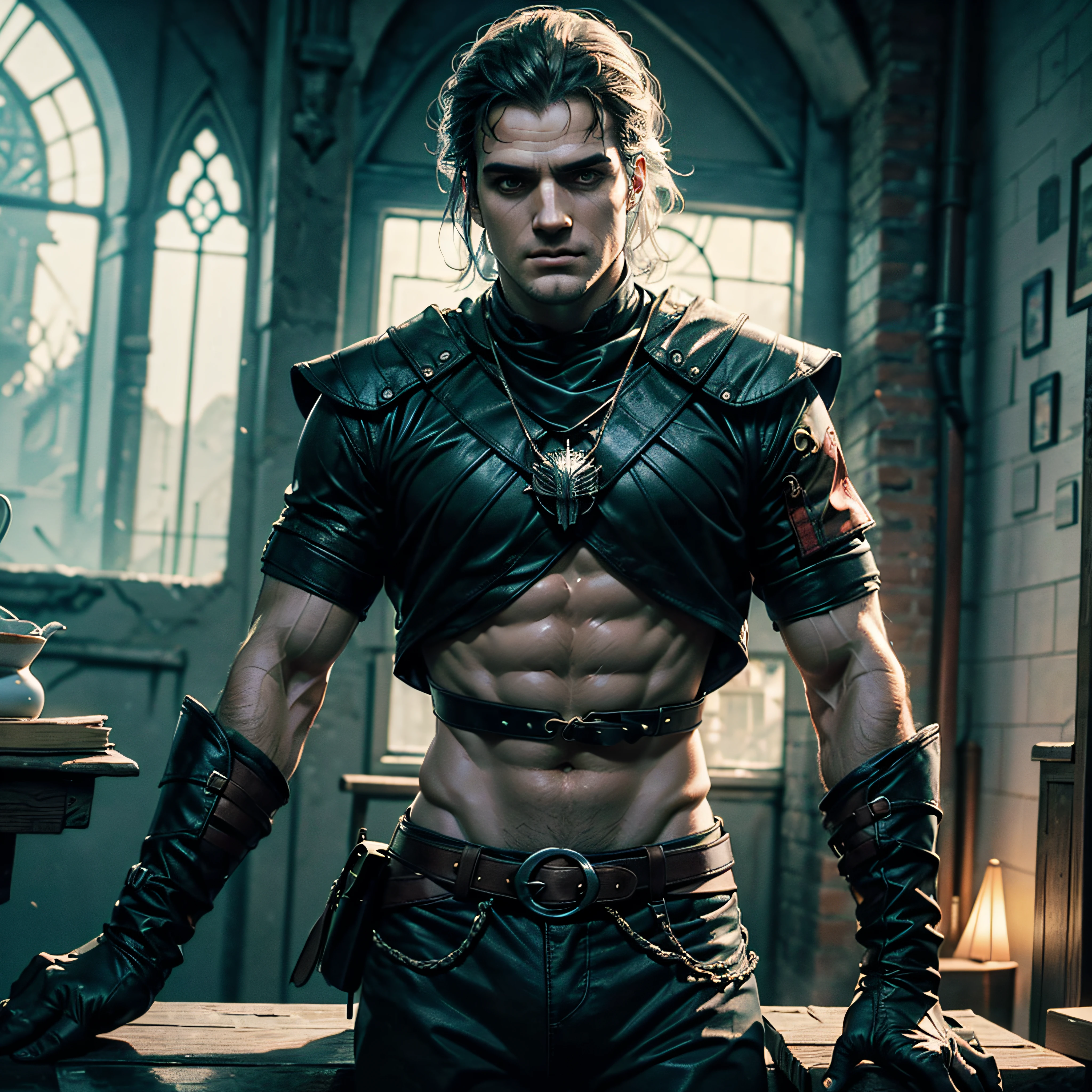 Henry_Cavill as The_Witcher Geralt_de_Rivia Amulet_Wolf Urban deep path castle equirectangular Kingdom chef-d' Van_Gogh Masterpiece ultra UnrealEngine5 Cinematic Lighting meticulously intricate ultra_high-details ultra_high-res ultra pro-Photorealistic ultra_high-quality ultra_sharpness focus accurate max perfection reflex extreme improved Octane-rendered opengl-shaders glsl-shader UHD XT3 256K 128K 64K 32K 16K 8K DSLR HDR romm rgb pbr ombre analogique color-coded shading 3DCG fxaa global illumination cgi vfx sfx fkaa txaa rtx ssao post-processing post-production cell-shading augmented tone-mapping sundrop contre-jours optimal sunLight luminescence volumetric lightning contrast "Heavy Metal" theater Will-o'-the-wisp Divine synthetic headgear "singning" micro gold God dazzling Cosplay Admiral Fancy Vivid Yellow jukebox Symmetrical ((King Athletic muscular extatique Tamned Skin gorgeous sensual Effects Cheekbones Embarrassed redderer eye-liner saphirs saturate ultra_beautiful_eyes dark black pupils brown iris lazulis turquoise mouth open tongue teeth obvious smiles howling Floating Jacket Eccentric Cape onyx Shoulders-Off Shirt Lace Clavicles White Papillotes embroidered satin red thick leather felt skirt matching ample swinging spinel navel waist reveal belt-chastity heart diamond padlock silver agate bristles scarlet pubis-hairy indigo silk snap garters thighs legs boots)) dancer nickel fleuraison bees tin incandescentes CGSCOSITY tattoo Cristallines hearth rubis invoque monster bee (๐๐ฆ๐นโค(๐๐ฉ๐๐โ๐๐ก๐
)๐ช๐ข๐ก๐ EOS R6 135mm 1/1250s f/2.8 ISO400) blast flash blow glow opale straight heavy chrome flat rune lava bands glyphes Tourmaline plasma background floraison beholder chaos strange population Earth outdoor mirror handcuff glass transparent graduated reflection Bruce_Weber sex "luis Royo" naked nsfw varied multi etc. --v 5.2 --s 1000 --c 20 --q 20 --chaos 100