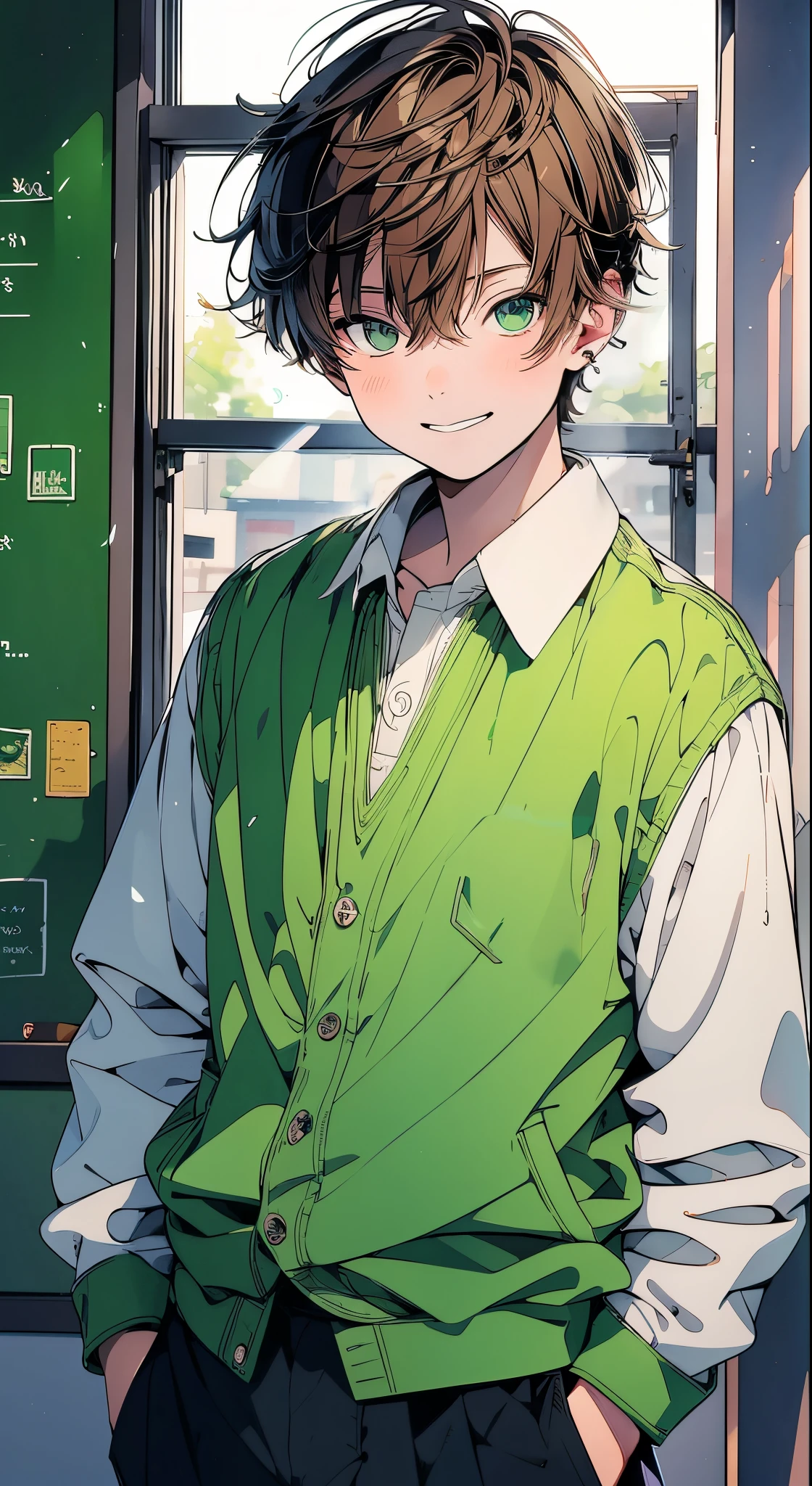 Beautiful young man, white shirt,