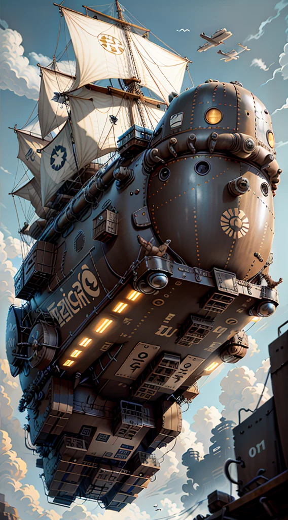 giant tiger skin animal airship