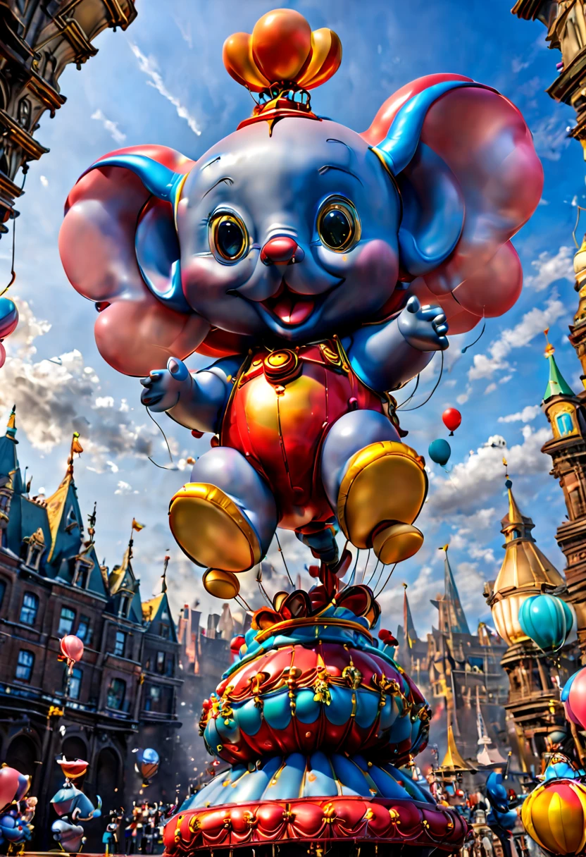 (balloon sculpture, Tony Tony Chopper from ONE PIECE:1.4), (Round body, balloon shape body), surrealistic, fantasy art, concept art, ultra-wide-angle, octane render, enhance, intricate, (best quality, masterpiece, Representative work, official art, Professional, unity 8k wallpaper:1.3)
