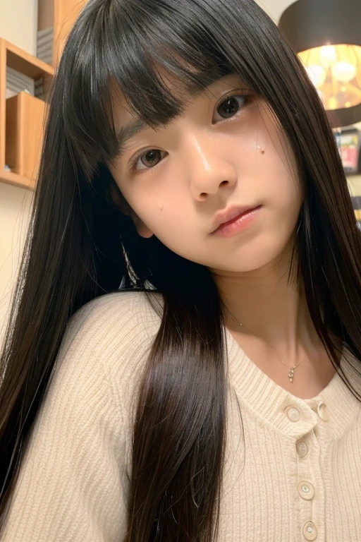An ultra-high picture quality、Perfect Photo、12-year-old beautiful girl、Japan beautiful girl、Junior high school girls、light skinned、slender、Black Haired Beautiful Girl、cute little、Beautuful Women、(tiny chest)、((Nokezoru))、With bangs、((rampage))、((It hurts a lot))、(hate)、(Painful)、(resist)、(half-opened mouth)、(Resist fiercely)、terrifying、sports hair、Straight hair、glares、semi long hair、(Teary-eyed)、Bedrooms、((a man grabs my chin))、My uncle hugged me from behind