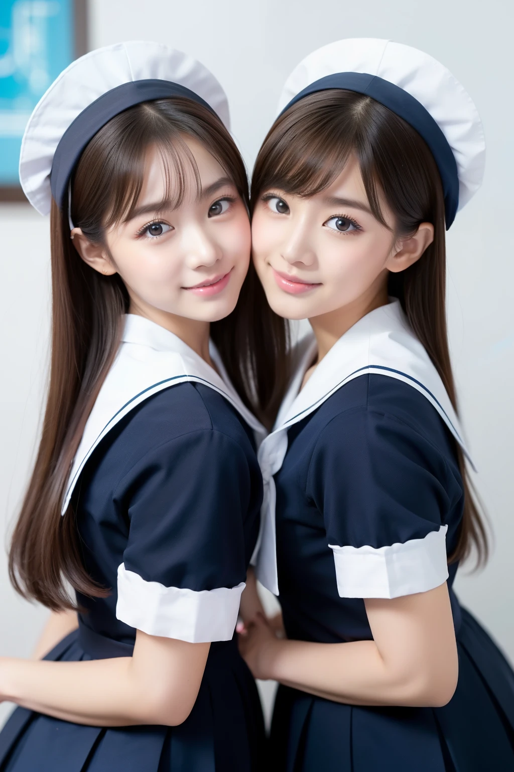 hi-school girl a beauty girl Maids エロ twinsies a sailor suit