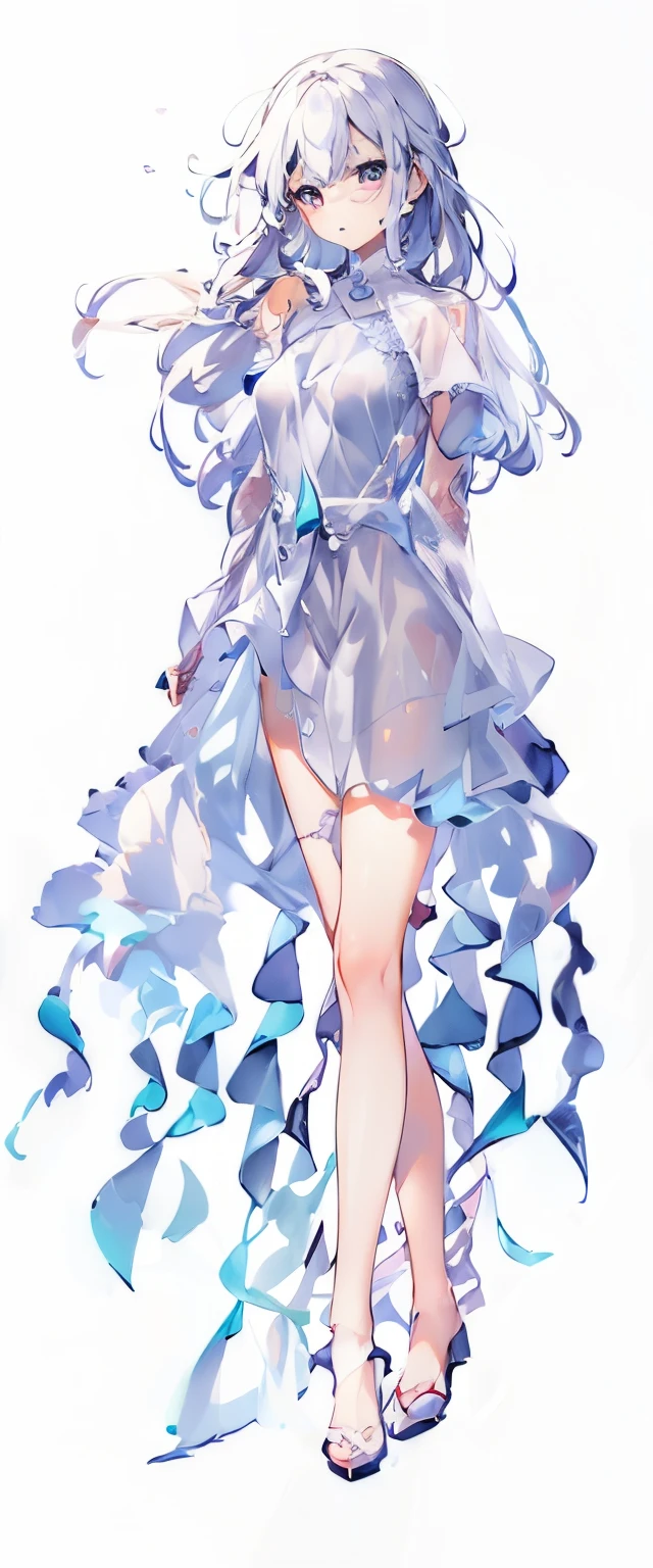 (simple backgroundwhite background:1.5) standing strait full body looking at viewer,
best quality ,masterpiece, illustration, an extremely delicate and beautiful, extremely detailed, ((white background)), 1girl, (((full body))),