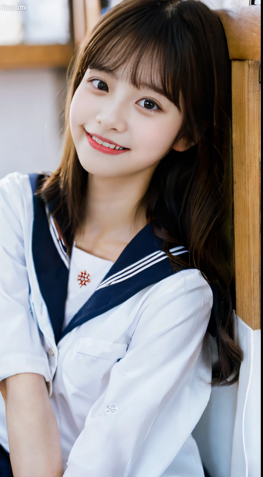 (smile:1.2), beautiful, masterpiece, best quality, extremely detailed face, perfect lighting, (absurdres), (ultra detailed, 8K, ultra highres:1.2), perfect lighting, (1girl:1.0), above crotch, hide hands,
BREAK,
1girl, sailor uniform, on the bed, medium chest, cute, lying on the bed, in her boyfriend's room, face focus,