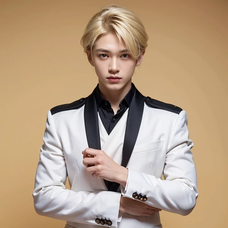 White-colored skin，Blonde hair，prinz，Gods，quadratic element，boy
