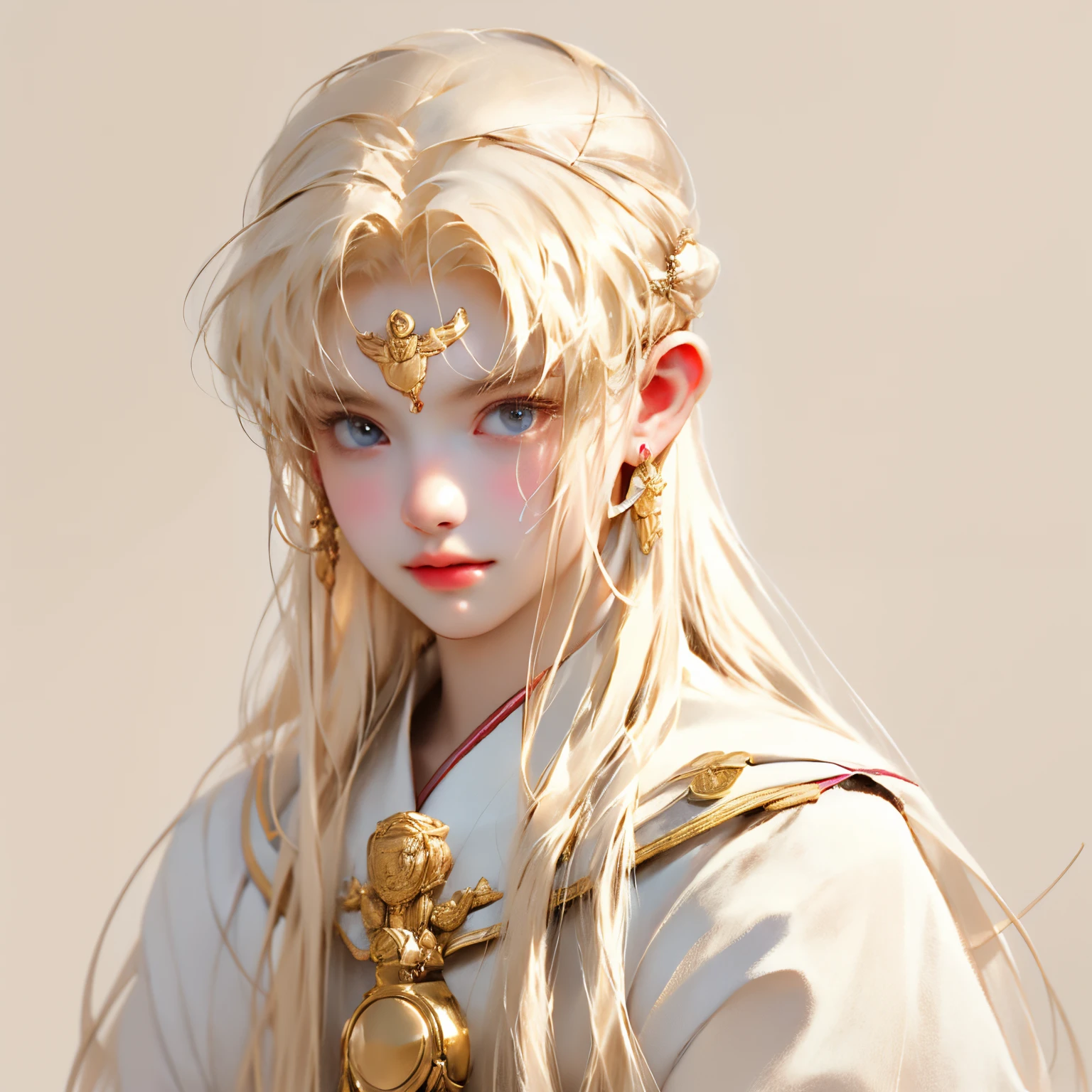 White-colored skin,Blonde hair,prinz,Gods,quadratic element,boy