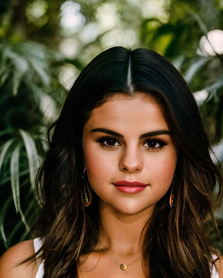 (RAW photo, analog style),portrait of selena gomez ,(wide angle:1.1), smiling, , highly detailed, (high detailed skin:1.2), 8k uhd, dslr, soft lighting, high quality, film grain, Fujifilm XT3, (natural light),highly detailed face, deep shadows, (indirect lighting), warm artificial light, 8k high definition, insanely detailed, intricate, highest quality, casual, candid, artistic composition, photography,