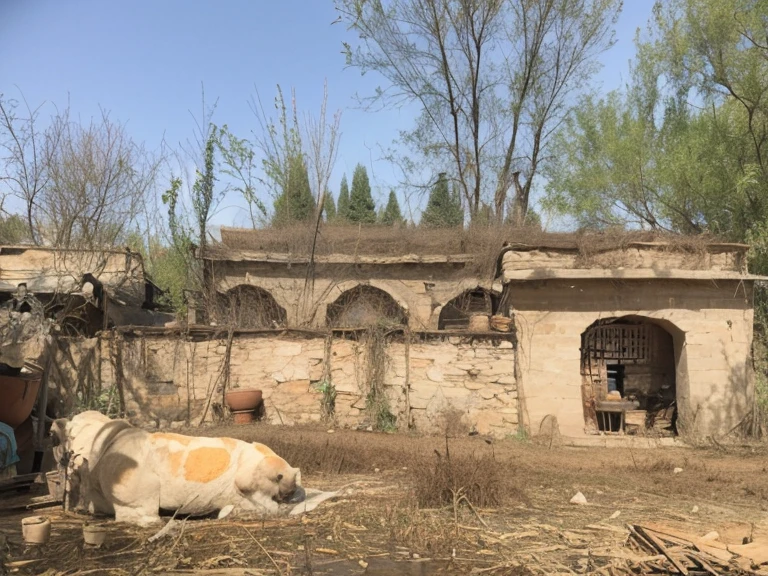 Shanxi folk kiln，Restore photo details，Add color atmosphere，The picture is full of life