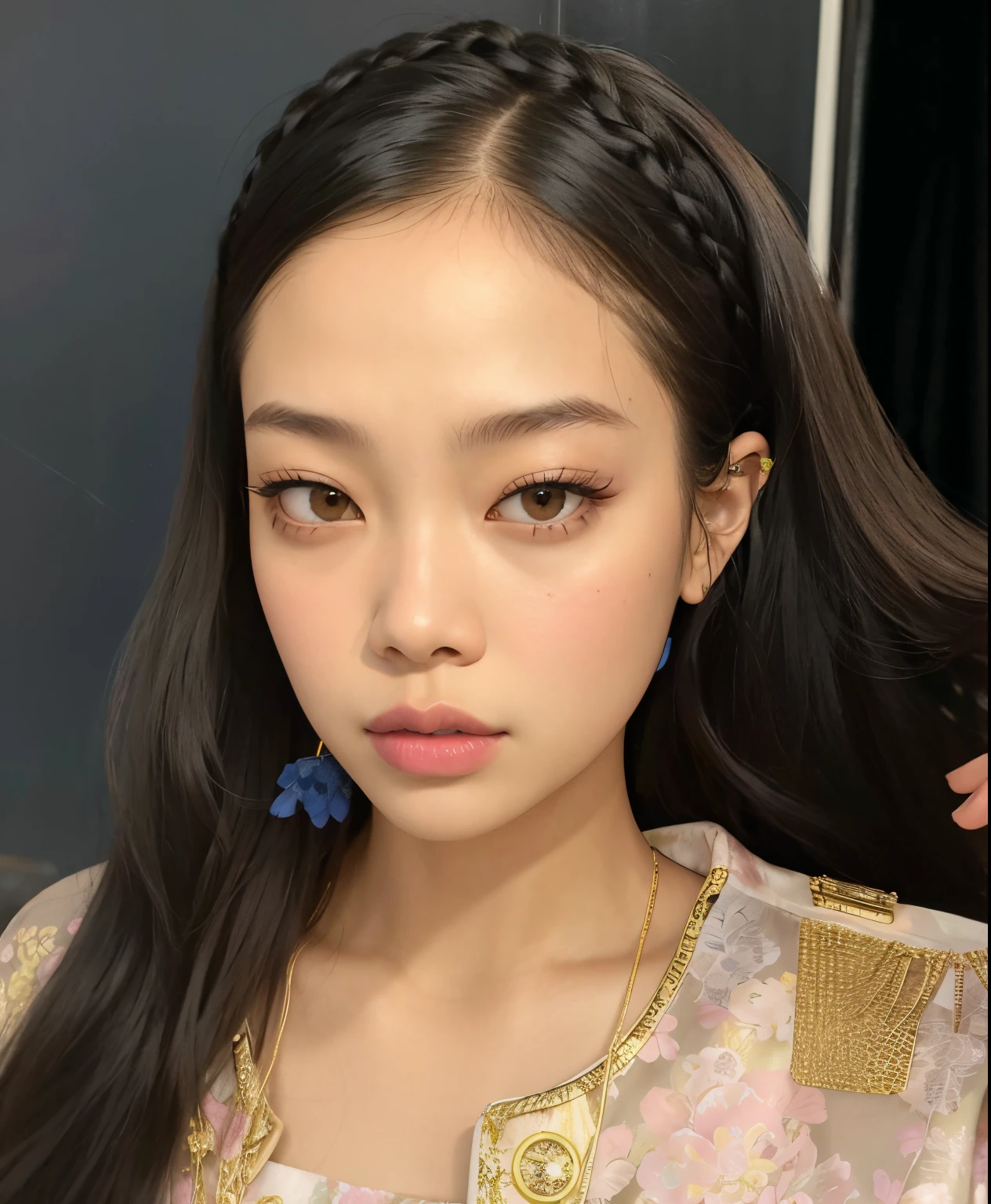 Hay una mujer con el pelo largo y un collar en, Blackpink Jennie, Retrato de Jennie de Blackpink, Jennie de Blackpink, Parque Roseanne de Blackpink, Jaeyeon Nam, Lalisa Manoban de Blackpink, Lalisa Manobal, Lee Ji - Eun, Lee Ji-eun, Heonhwa Choe, Gongbi, Parque Ji-min