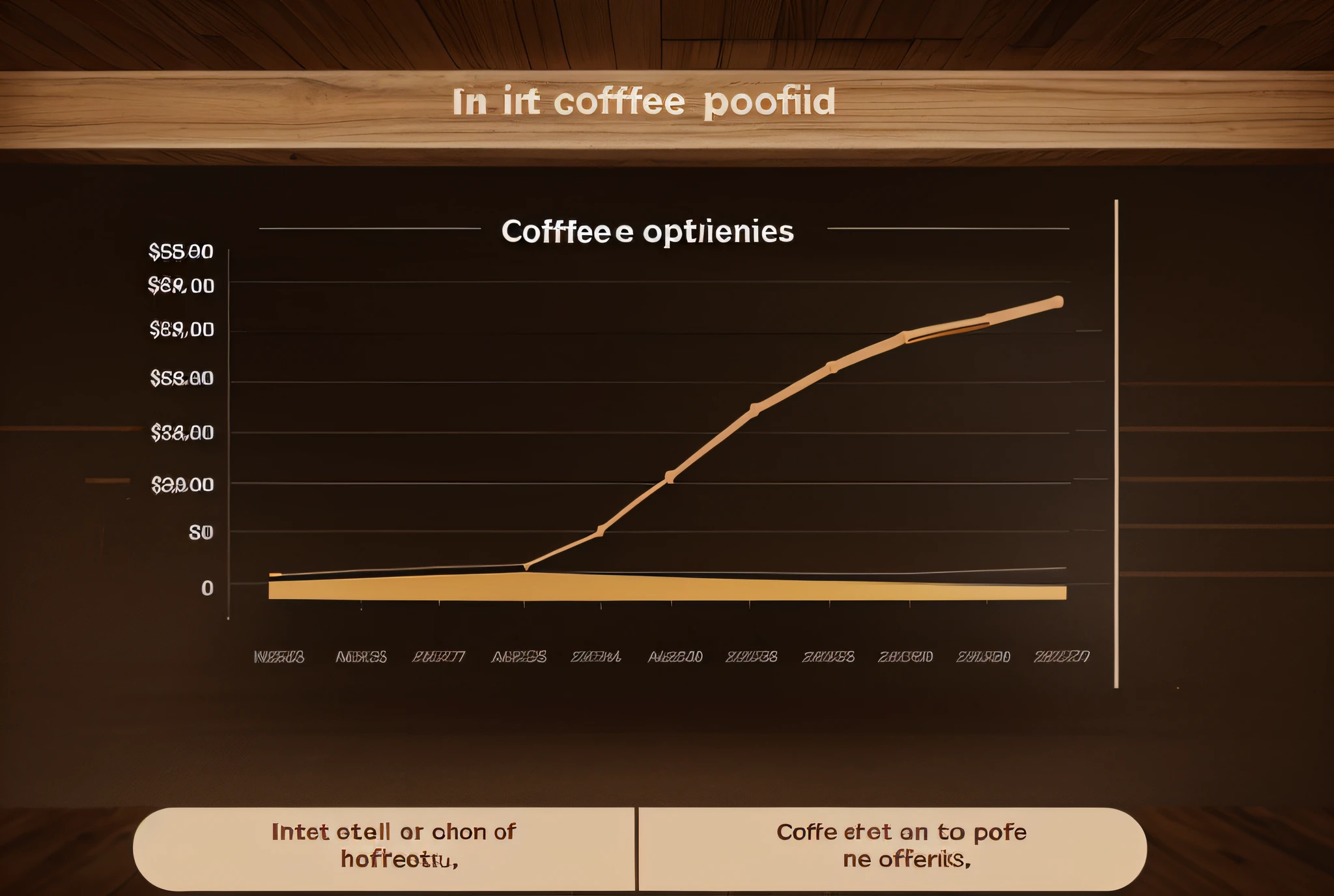 Chart on coffee cost and profit forecasts