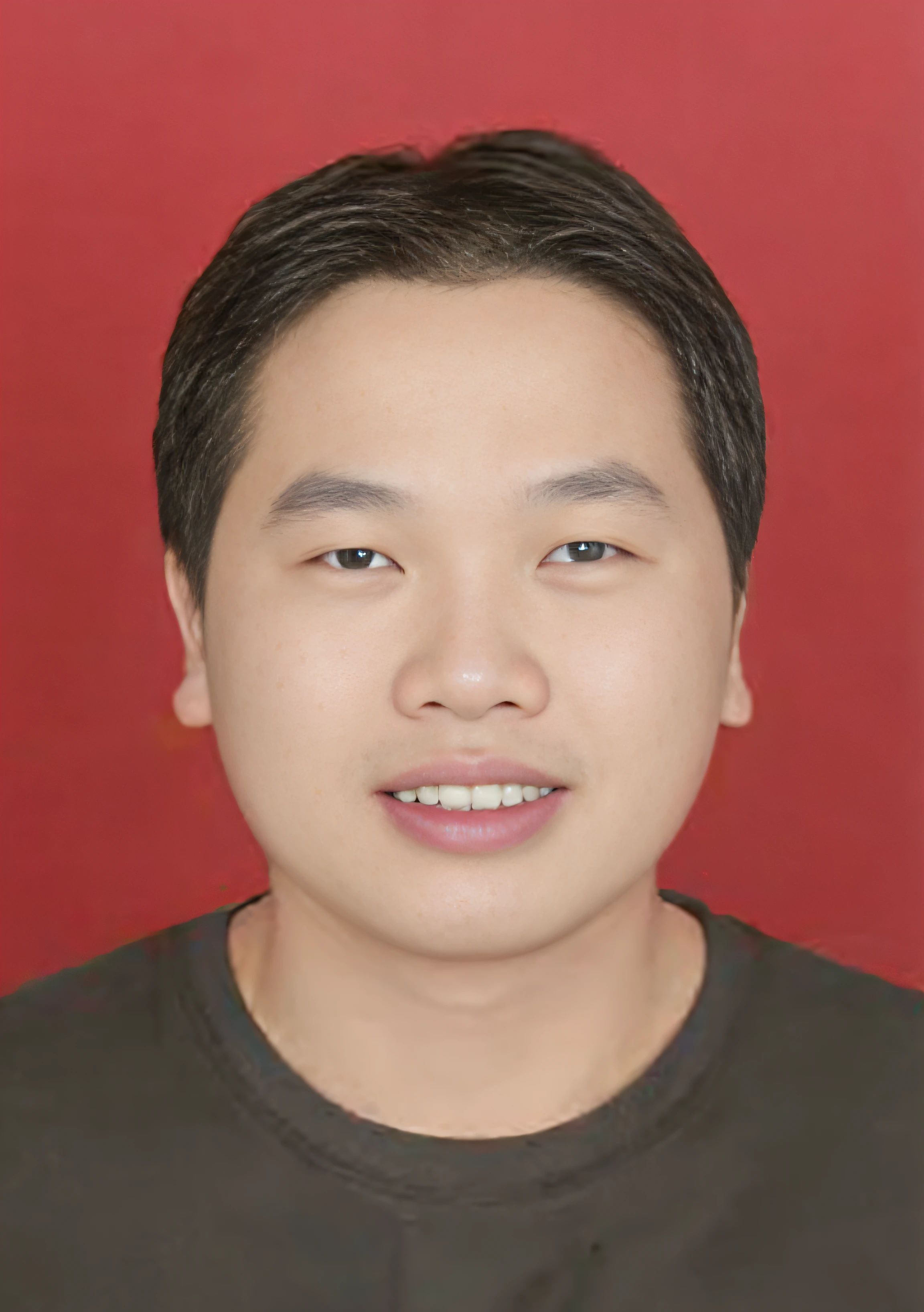 Close-up of a man wearing a black shirt and a black background, hyper realisitc，andrew thomas huang, reuben wu, New Kevin, Herren. Cao, yanjun chengt, James Young, mario feng, Chen Kexin, Wu Deng, Ho Chi Minh, steven jung, White willow, Guo Jun, Timothy Chiang, ken wong, darren quach, Zhang Shuhao