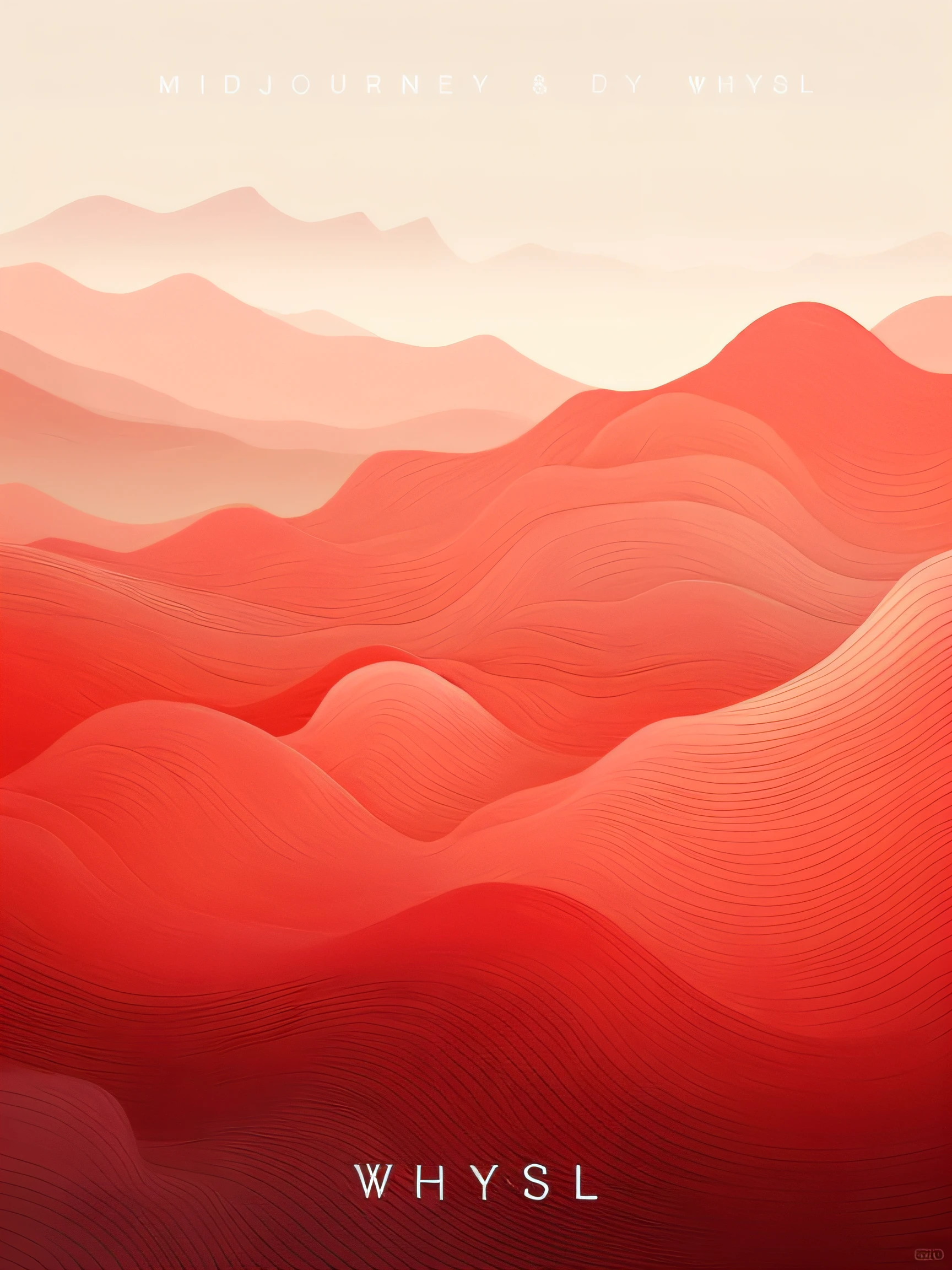 Red Mountain Poster，In the background are the sky, abstract nature landscape, vivid abstract landscape, Landscape with red mountains, Flowing hills, Vibrant red, red desert, vivid scenery, organic flowing background, fantastic background scenery, Vibrant red background, a surreal dream landscape, 8K Extreme Red, Red lava river, mountainous background, rich picturesque colors