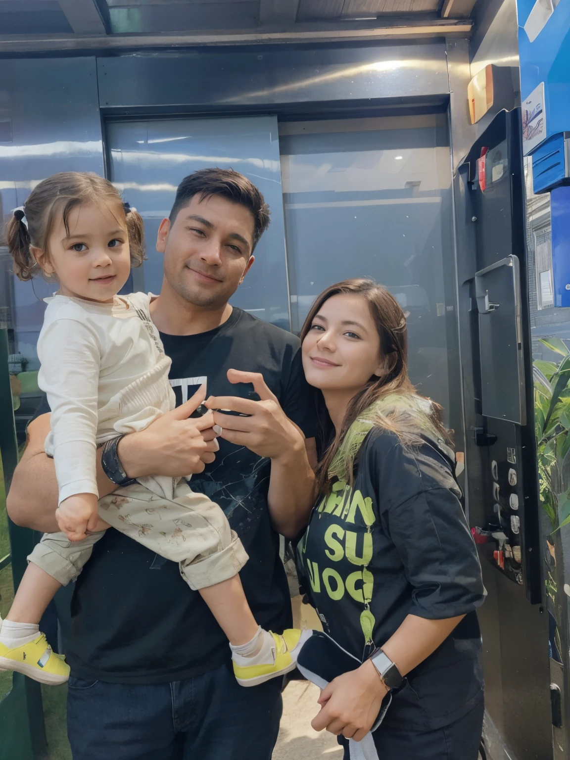 OneFamily living in a green valley