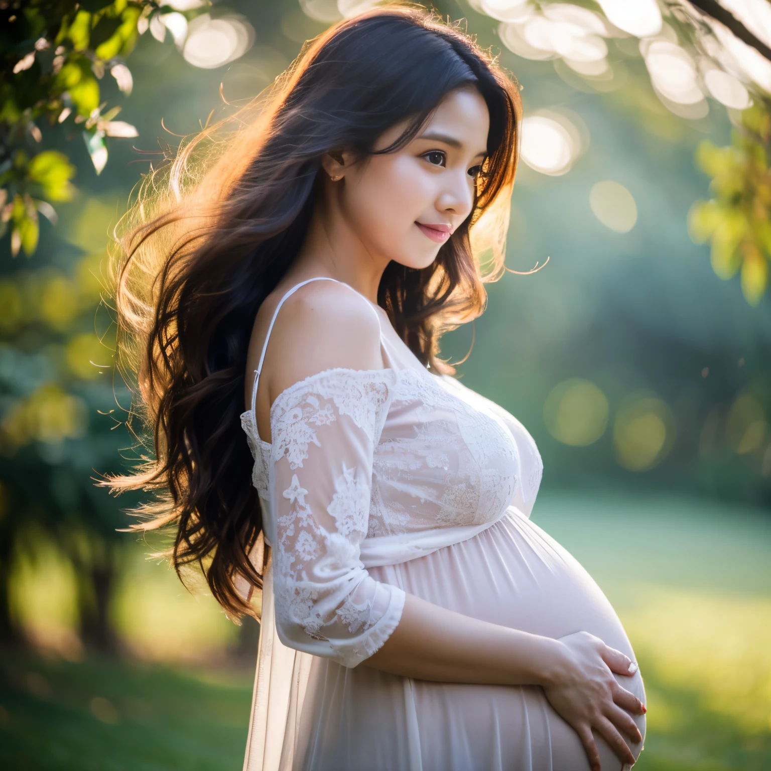 beautiful pregnant woman