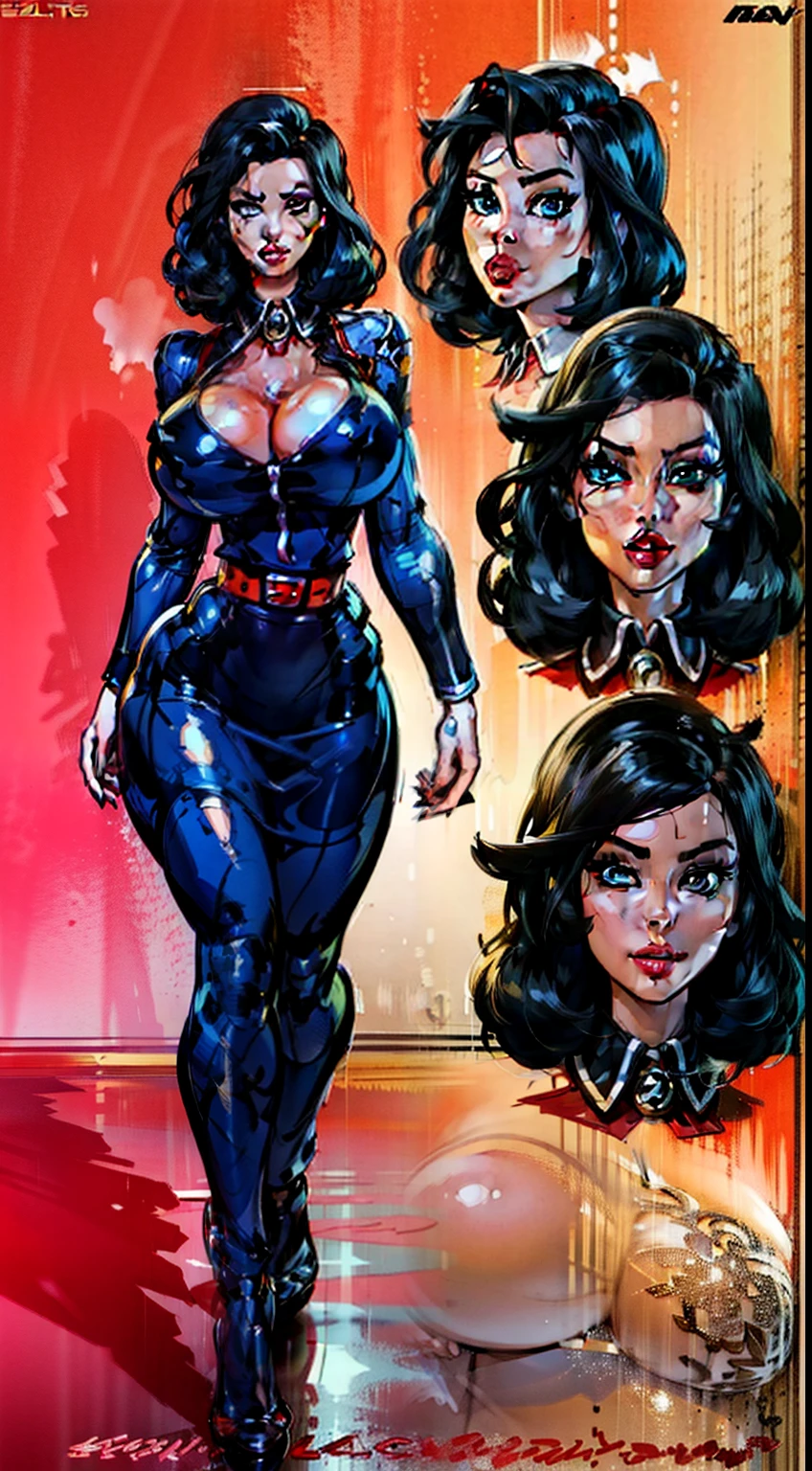 ((Elizabeth)), full body pose, dynamic image, perfect anatomy, perfect composition, detailed face, Bioshock infinite, Female in middle of image, reference sheet, concept character, character design, sketch,doodletits,, sexy lips, (gigantic breasts:1.1), skindentation, breasts, official illustration, illustration, detailed face, beautiful intricate eyes, curvy milf, 1:2), closeup, titsnipples, hourglass waist, slendered ans, wide hips,