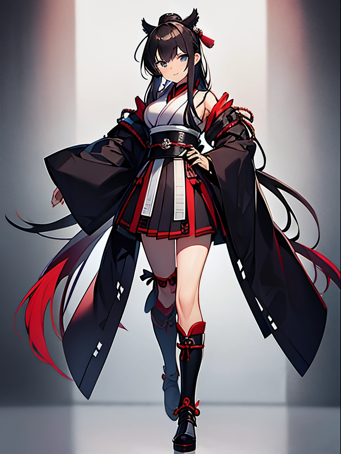 samurai girl, full body