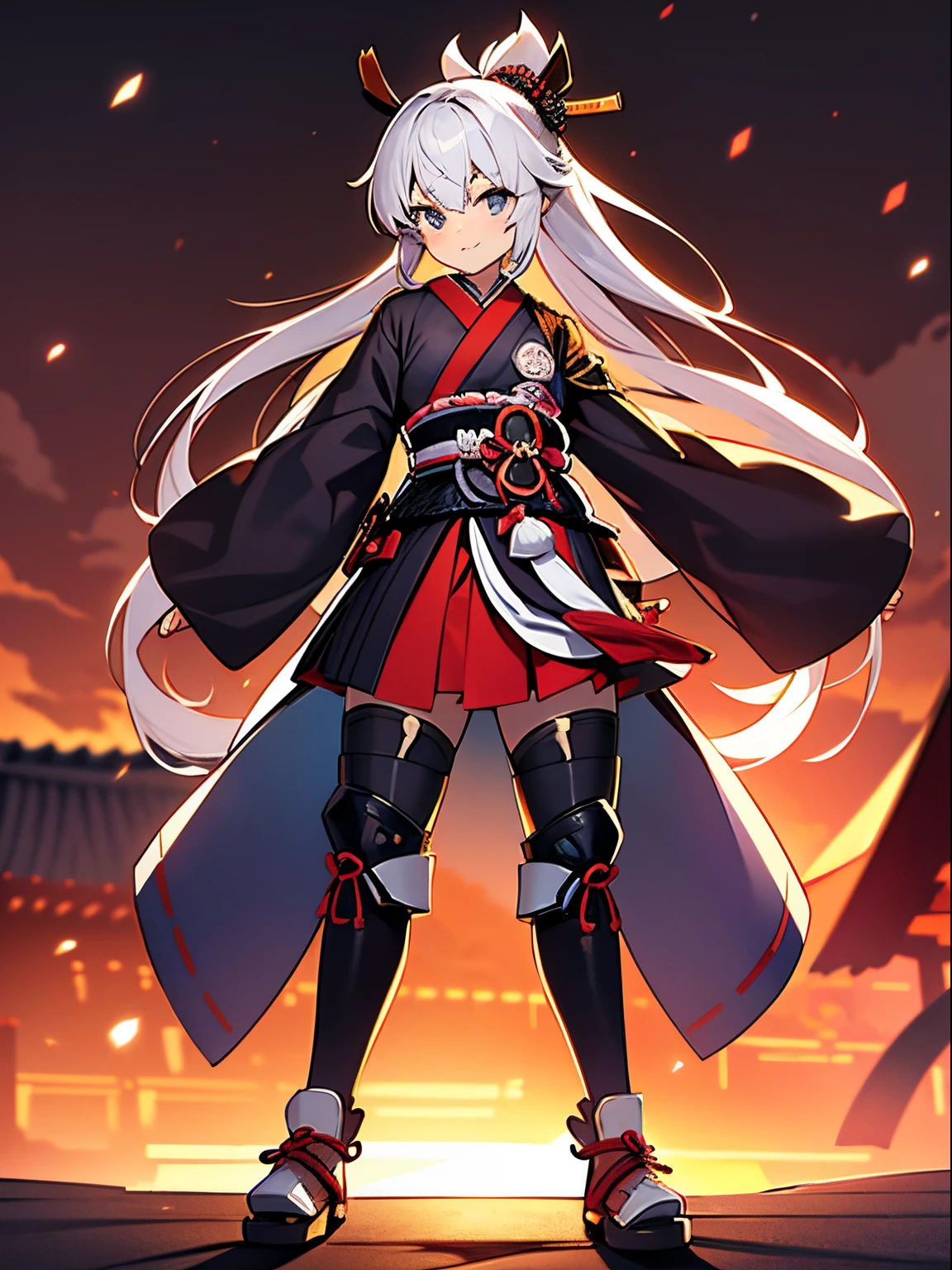 samurai girl, full body
