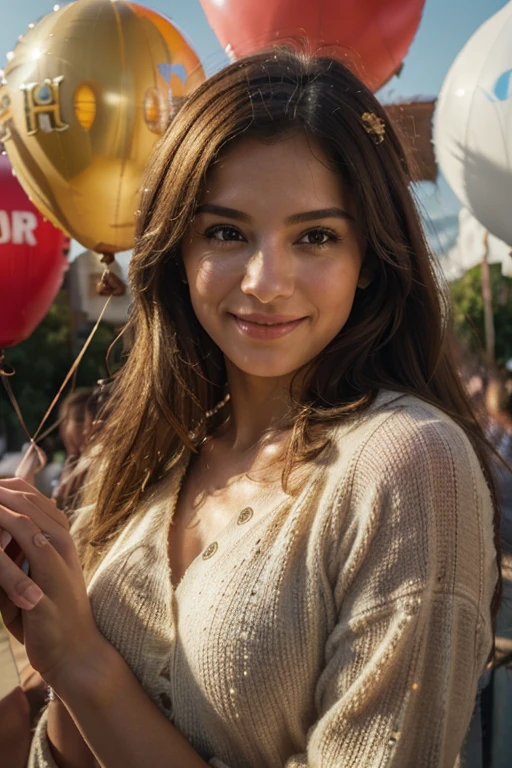 (best quality,4k,8k,highres,masterpiece:1.2),ultra-detailed,(realistic,photorealistic,photo-realistic:1.37), HDR, UHD, studio lighting, extreme detail description, professional, vivid colors, bokeh, portraits, landscape, photography, couples, love, romance, heart-shaped balloons, sky, holding hands, smiling, happiness, beautiful scenery, golden sunlight, soft and warm colors, gentle breeze, floating balloons, joyful atmosphere