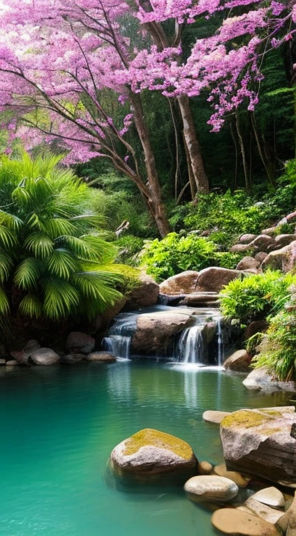 Imagine a serene and tranquil landscape, where the waters are the main highlight. You stand before a crystal clear lake, with calm and refreshing waters that perfectly mirror the blue sky above.
As you walk along the lakeshore, you can feel the gentle breeze caressing your face and the fresh smell of the water. The surface of the lake is interrupted only by the gentle ripples caused by small fish swimming gracefully.
Around the lake, there is lush green vegetation, with tall trees and shrubs that give shelter to a variety of colorful birds. You can hear the soft sound of their singing as they fly from branch to branch, bringing even more life to this serene landscape.
Nearby, you spot a small waterfall, where the waters gently fall from a height, creating a soothing and inviting sound. You get closer and feel the cool mist of the waterfall touch your face, as you watch the crystal clear waters falling into a small pool below.
This landscape with waters is a reminder of the beauty and tranquility that nature can offer us. The presence of the waters invites us to reflect on the importance of purity, rebirth, and renewal in our lives.
As we observe this landscape, we can feel the presence of God, who is like an eternal fountain of living water. He invites us to drink from this source, to quench our spiritual thirst, and to find peace and serenity in His presence.
This watery landscape reminds us that just as water can cleanse, purify, and give life, God is always ready to cleanse us from our sins, renew our souls, and give us the abundant life He promises. It is an invitation to immerse ourselves in God's presence and find rest and restoration for our souls.