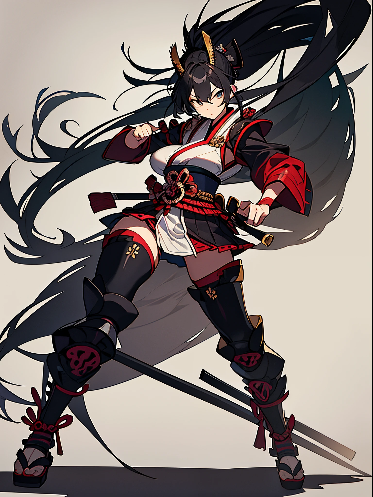 samurai girl, full body
