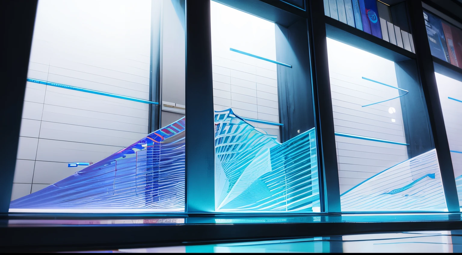 Engaging 3D visualization featuring stunning graphs、glinting