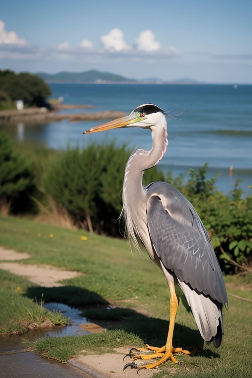 Protect the ecological environment,protect nature,junk,Nuclear contamination,sea heron