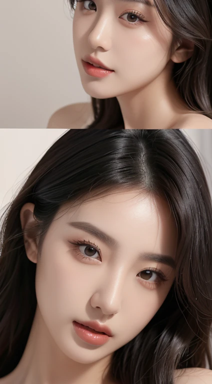 Chinese plump girl,cabelos preto e longos,Delicatemakeup,exquisite facial features,facial closeups,facing at the camera,8K,Best Picture Quality,looking at the camera in,high high quality,looking at the camera in,looking at the camera in,