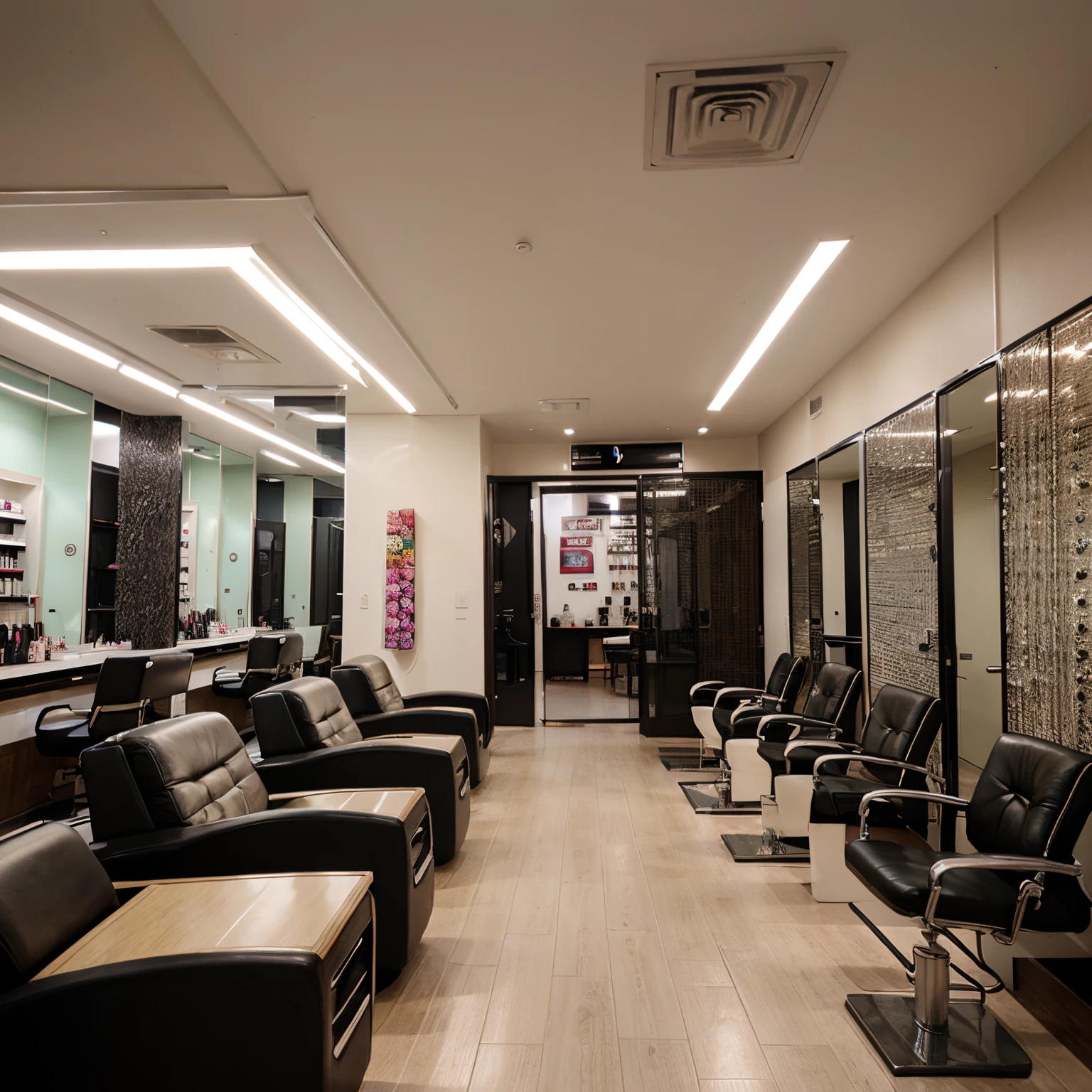 Make a magazine for a nail salon called nirvana nail salon