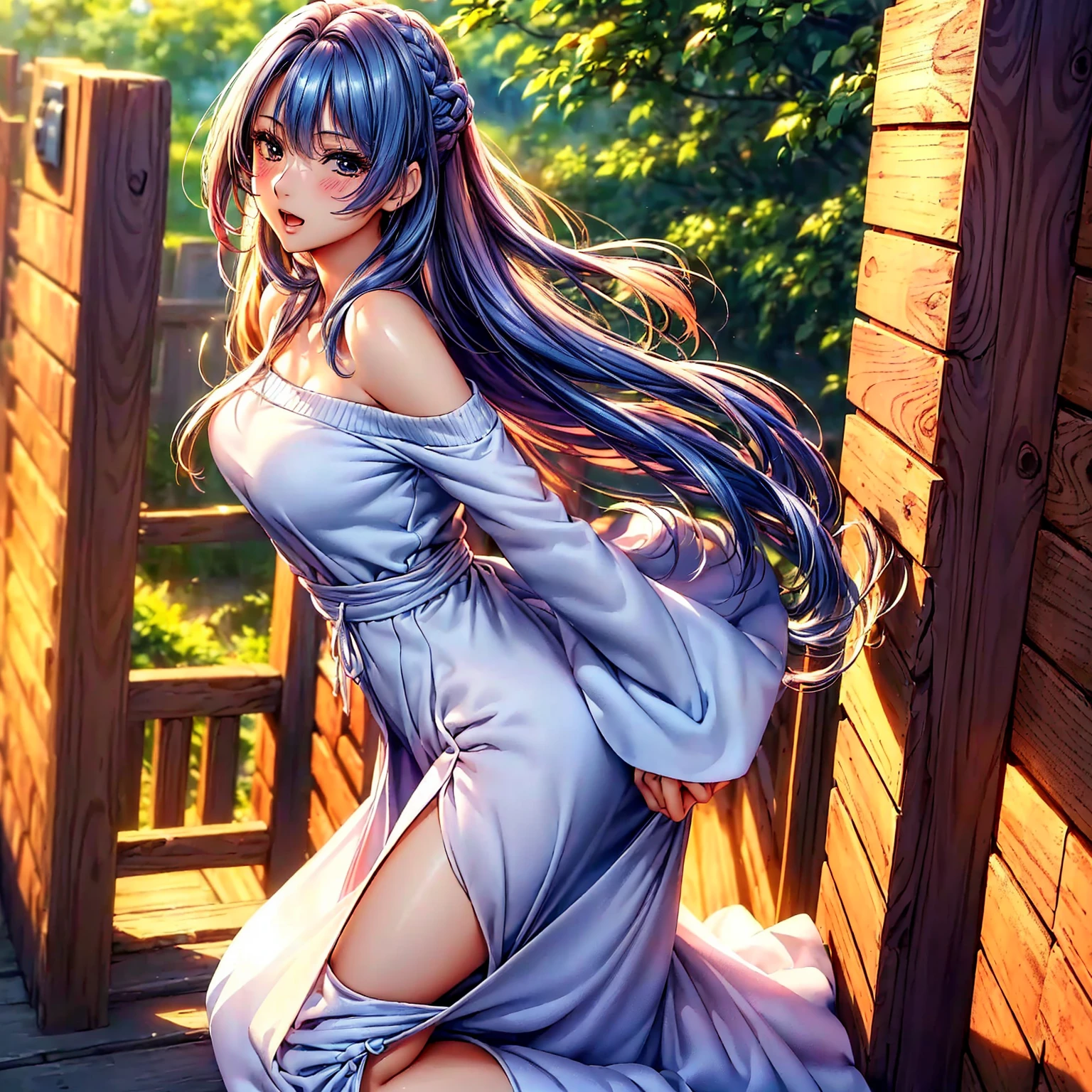 Of course! Here’s another description:
---
**Name:** Sora Fujimoto
**Appearance:**
Sora is an 18-year-old girl with a height of 5'3" and a slim, delicate build. She has short, turquoise hair styled in a playful pixie cut, with a few strands dyed a soft lavender. Her large, violet eyes are bright and curious, set against her pale, almost translucent skin. Sora has a small, upturned nose and a gentle, almost shy smile.
Her fashion is whimsical and youthful. She prefers wearing oversized sweaters, high-waisted skirts, and knee-high socks, often in bright, pastel colors and playful patterns. Sora accessorizes with cute, handmade jewelry like charm necklaces and whimsical hair clips, enhancing her cheerful and whimsical appearance.