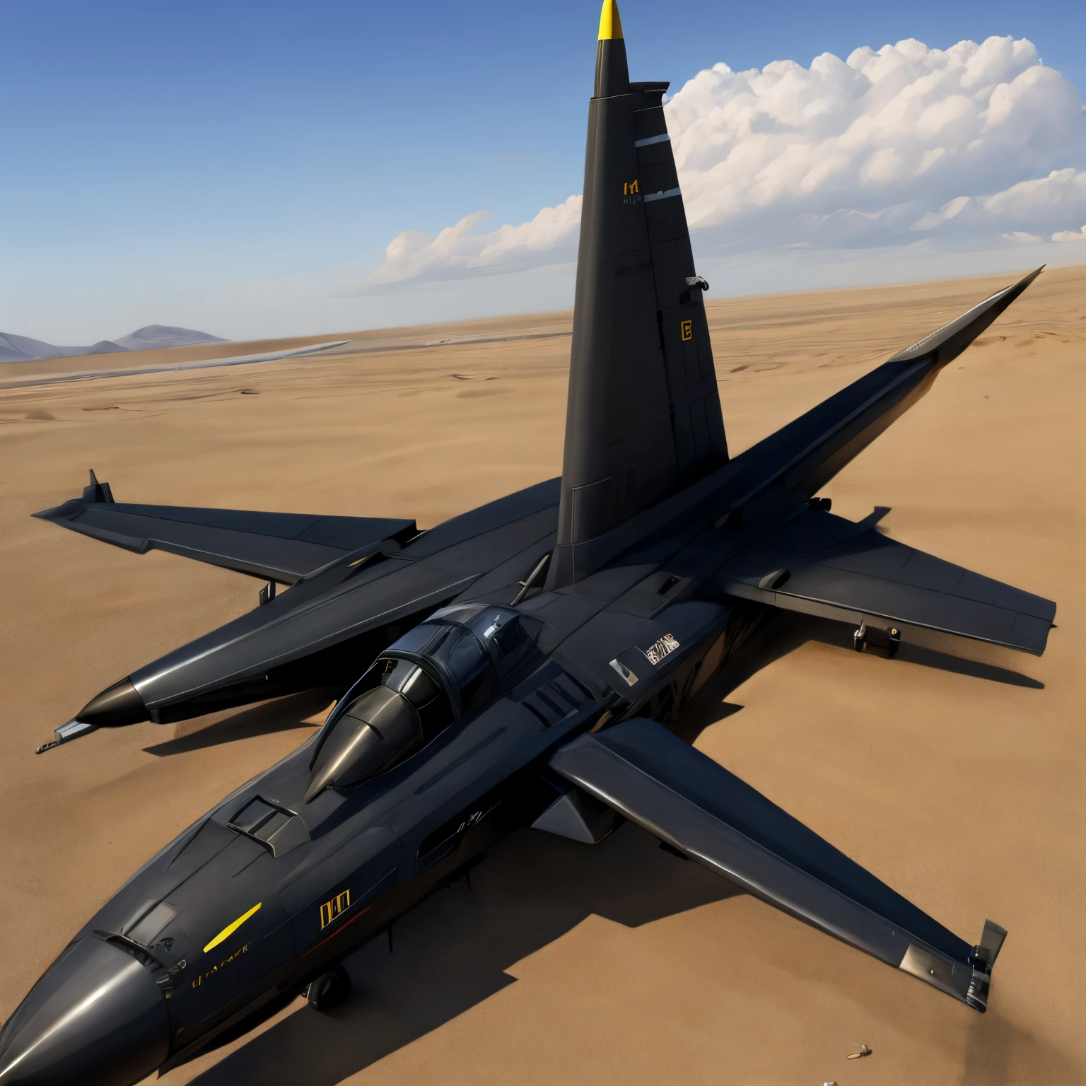 A black missile