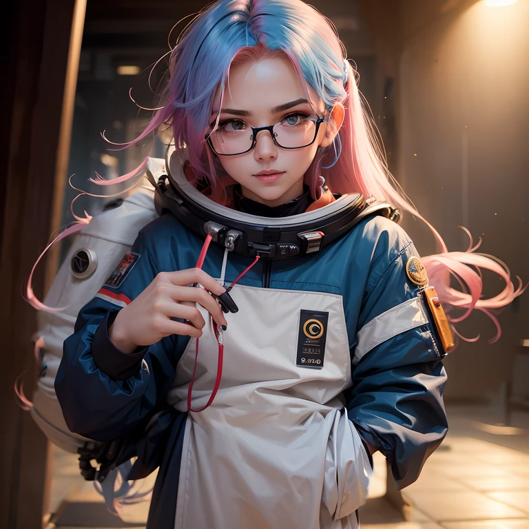 blue ash hair、Long clothes