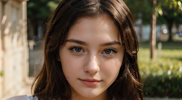 Gorgeous white teenage girl, perfect face, model