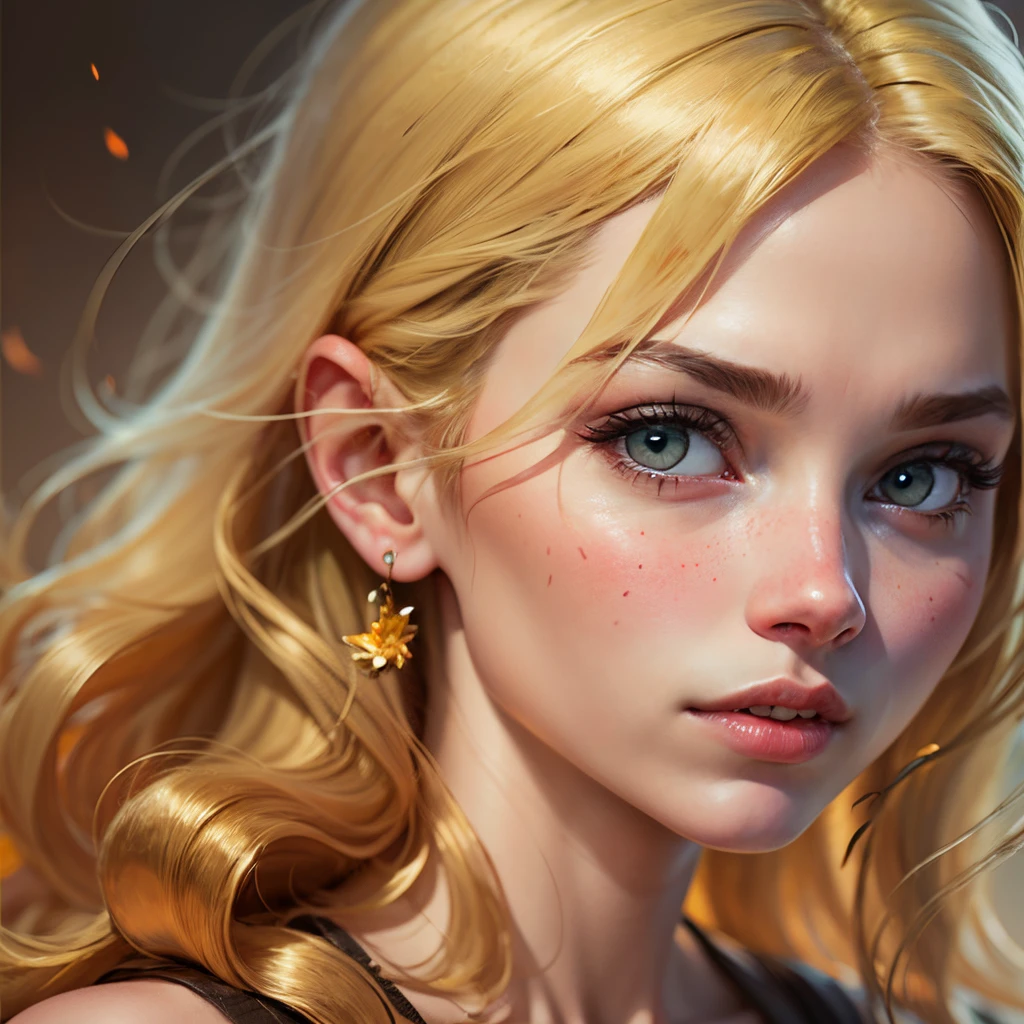 blonde girl, hyper realistic --auto --s2