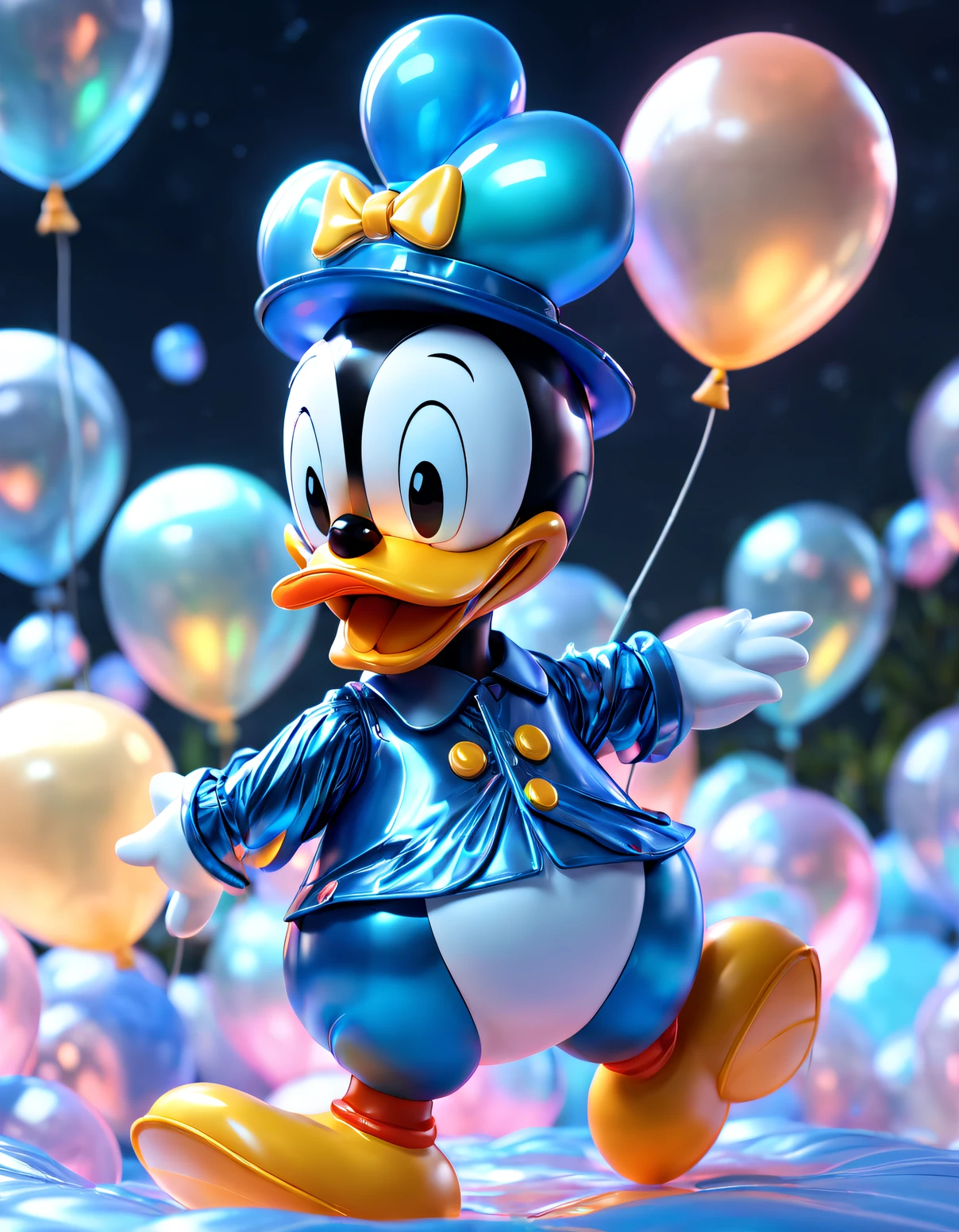 （balloon art design），（Lion made of red and white balloons）, intricate balloon art，Beautiful lion shape，Complex and gorgeous CG style, 3D, ultra - detailed, c4d, Octagon rendering, Blander, 8K, k hd，Mascot 3D model, 3D ultra-detailed, Behance 3D Art Trends,