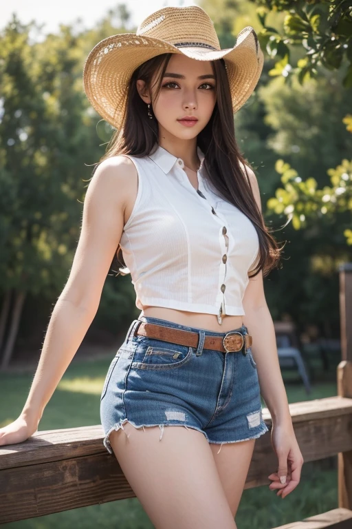 (Best Quality), masutepiece:1.2, 超A high resolution, ((full length body shot:1.4))、((Shot from below:1.4))、Photorealistic:1.4, Raw photo, ((In front of the fireplace in a dark mountain hut:1.4)), (Wide angle shot), ((Collared short sleeve white shirt for students:1.4)),(1girl in),(15 year old girl), (Pink nipples:1.4), ((wetted skin:1.5)), (Real Skin), ((medium breasts:1.4))、(Semi-long hair, dark brown hair)、 ((Denim skirt:1.4)), ((Carrying a large backpack:1.4)),((Not wearing panties:1.4))、((Detailed female genitalia、Pubic hair:1.4))、 (hyperdetailed face), ((shairband:1.4)), (Ultra detailed eyes), (Ultra-detailed nose), (Ultra detailed mouth), (Ultra detailed arms), (ultra detailed body), Pan Focus, gaze at the audience、angry looking face、standing with spread legs