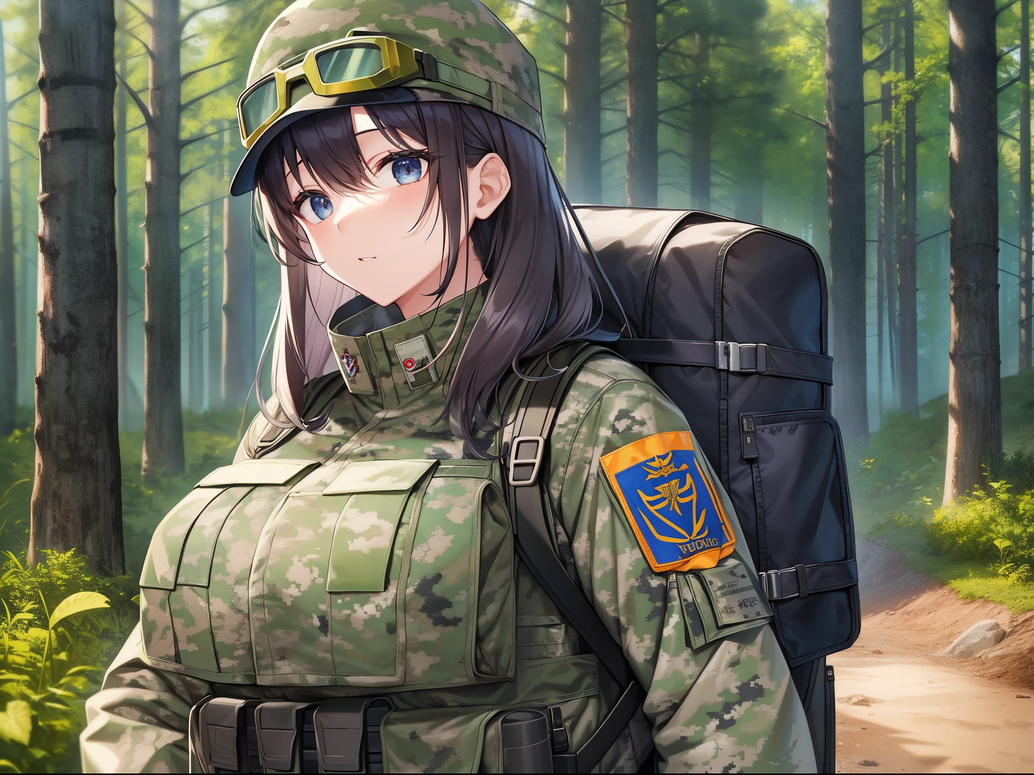 Outrageous resolution、​masterpiece++、top-quality++、ultra-definition++、ultra-definition++、4k++、8k++、from side、（Background Focus）++、（（1）））+++A woman wearing clothes praises a huge-breasted soldier who goes out in the wilderness in a camouflage uniform carrying a military backpack with military goggles and a bulletproof vest in the wilderness where a city is destroyed.、A huge-breasted soldier, Rune, walks in the wilderness wearing military goggles and a military backpack with a bulletproof vest and wearing camouflage uniform.、A huge-breasted soldier magic who acts in the wilderness in camouflage uniform wearing military goggles and a bulletproof vest and carrying a military backpack.、A huge-breasted soldier flies in the wilderness in a camouflage uniform carrying a military backpack with military goggles and a bulletproof vest.、A huge-breasted military woman walks in the wilderness wearing a camouflage uniform and carrying a military backpack with military goggles and a bulletproof vest.、A big-breasted military president walks in the wilderness wearing military goggles and a military backpack, wearing a camouflage uniform and wearing a bulletproof vest.、Detailed contemporary art、Contemporary Art Style、Break: A busty military witch in a camouflage uniform carrying a military backpack with military goggles and a bulletproof vest in the beautiful modern wilderness.、A big-breasted military college student in the wilderness wearing a camouflage uniform and carrying a military backpack with military goggles and a bulletproof vest.、Contemporary Art Behans、A big-breasted military high school student in the wilderness wearing military goggles and a military backpack wearing a bulletproof vest and wearing camouflage uniform.、A huge-breasted military woman in a camouflage uniform carrying a military backpack with military goggles and a bulletproof vest in the beautiful wilderness.、A busty soldier with military goggles and a bulletproof vest, wearing a camouflage uniform and carrying a military backpack in the shiny floating wilderness.、A huge-breasted soldier in a camouflage uniform carrying a military backpack with military goggles and a bulletproof vest in the wilderness.、 Sparks, a huge-breasted soldier, walks in the dazzling wilderness in a camouflage uniform carrying a military backpack with military goggles and a bulletproof vest.、A huge-breasted soldier in a camouflage uniform carrying a military backpack with military goggles and a bulletproof vest in the wilderness.、A huge-breasted soldier in a camouflage uniform carrying a military backpack with military goggles and a bulletproof vest in the wilderness.、A huge-breasted soldier with hair blowing in the wilderness wearing military goggles and a bulletproof vest wearing a military backpack and wearing camouflage uniform.、Blake Modern Beautiful、A huge-breasted soldier in a camouflage uniform carrying a military backpack with military goggles and a bulletproof vest in the wilderness.、Detailed clothing、Mischievous aura、Bewitching face、tall body、Mature body、seductive body、爆乳、detailed beautiful faces、detailed shiny eyes、Detailed skin、Full body break、detaileds、realisitic、4K highly detailed digital art、octan render、bio luminescent、BREAK8K resolution concept art、真实感、Mappa Studio、​masterpiece、top-quality、Official Art、illustratio、Ligne Claire、(cool_color)、perfect-composition、absurderes、Fantasia、Focused、thirds rule