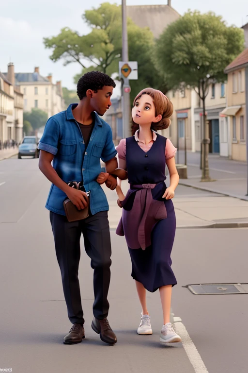 il y a deux personnes qui marchent dans la rue en se tenant la main, Homme et femme marchant ensemble, Image tirée d’un film, 😭🤮 💔, scène d’un film, 😭 🤮 💕 🎀, ((Saturé)), Marcher ensemble, Image du film, Image tirée d’un clip vidéo, dans une rue, Contenu aléatoire, par lui-même, sentiment nostalgique