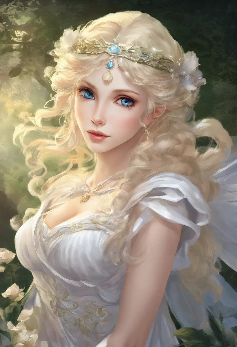 White-colored skin,coiffed blonde hair,A boy with,schoolboy,Ancient Greece,Gods,14岁,Handsome,Heroic,big breasts beautiful,prette