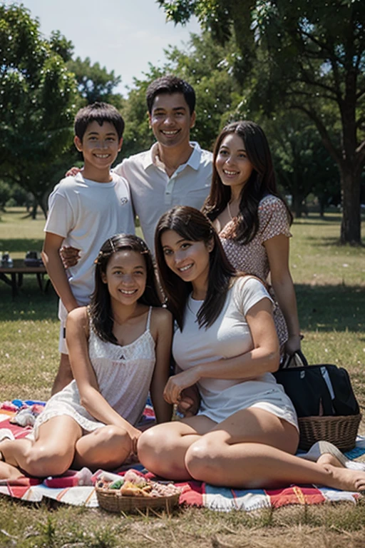 Family at the picnic