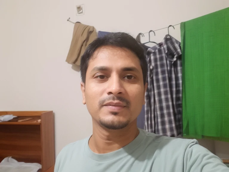 there is a man that is taking a selfie in a room, 4 0 years old man, khyzyl saleem, without beard, (38 years old), mohamed chahin, 2 , without beard and mustache, 3 2 years old old, 2 8 yearsred by Bikash Be, ayan nag