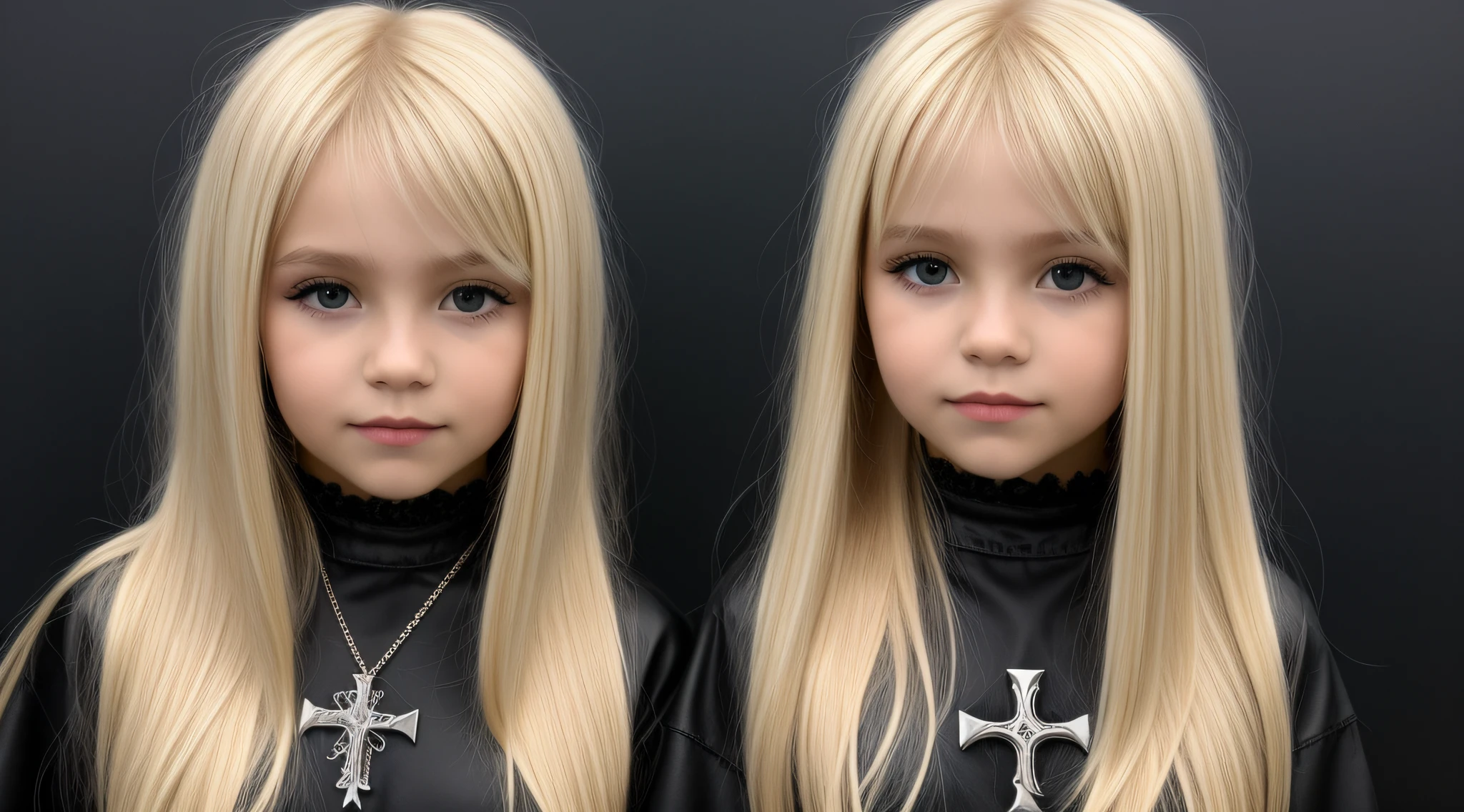 CABELO LOIRO S MENBELO LONGO METAL HAIR , Gothic cross, cruz, Cruzes