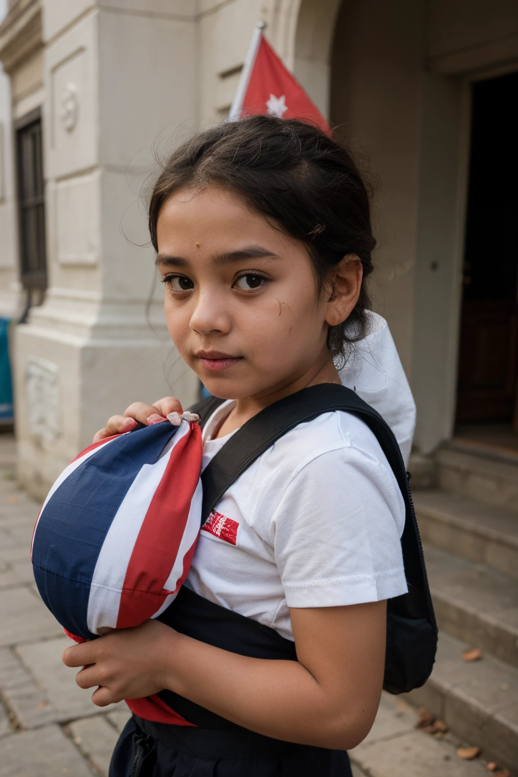 Boy carrying nepal flag
((best quality)), ((masterpiece)), (detailed), perfect face