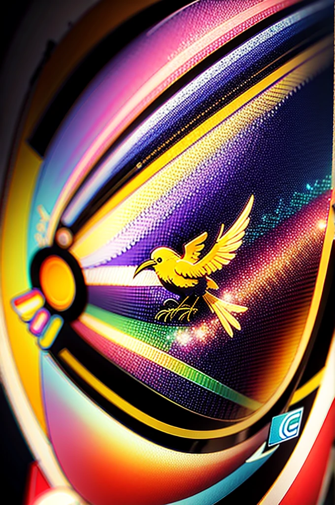 magic bird, Cor Pensil Sketch, arte vetorial, vetorizar, Magic, design de logotipo limpo, cores quentes vibrantes, bonito e peculiar, efeito aquarela, Bokeh, Adobe Illustrator, hand-drawn, pintura digital, soft lighting, retro aesthetics, 4k resolution, usando Cinema 4D - ar 3:3